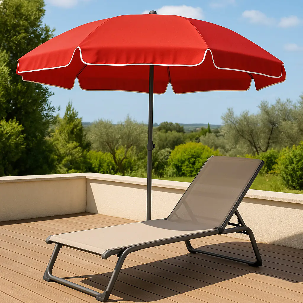 TrendLine Sonnenschirm rot, Ø 180 cm TrendLine Sonnenschirm rot, Ø 180 cm