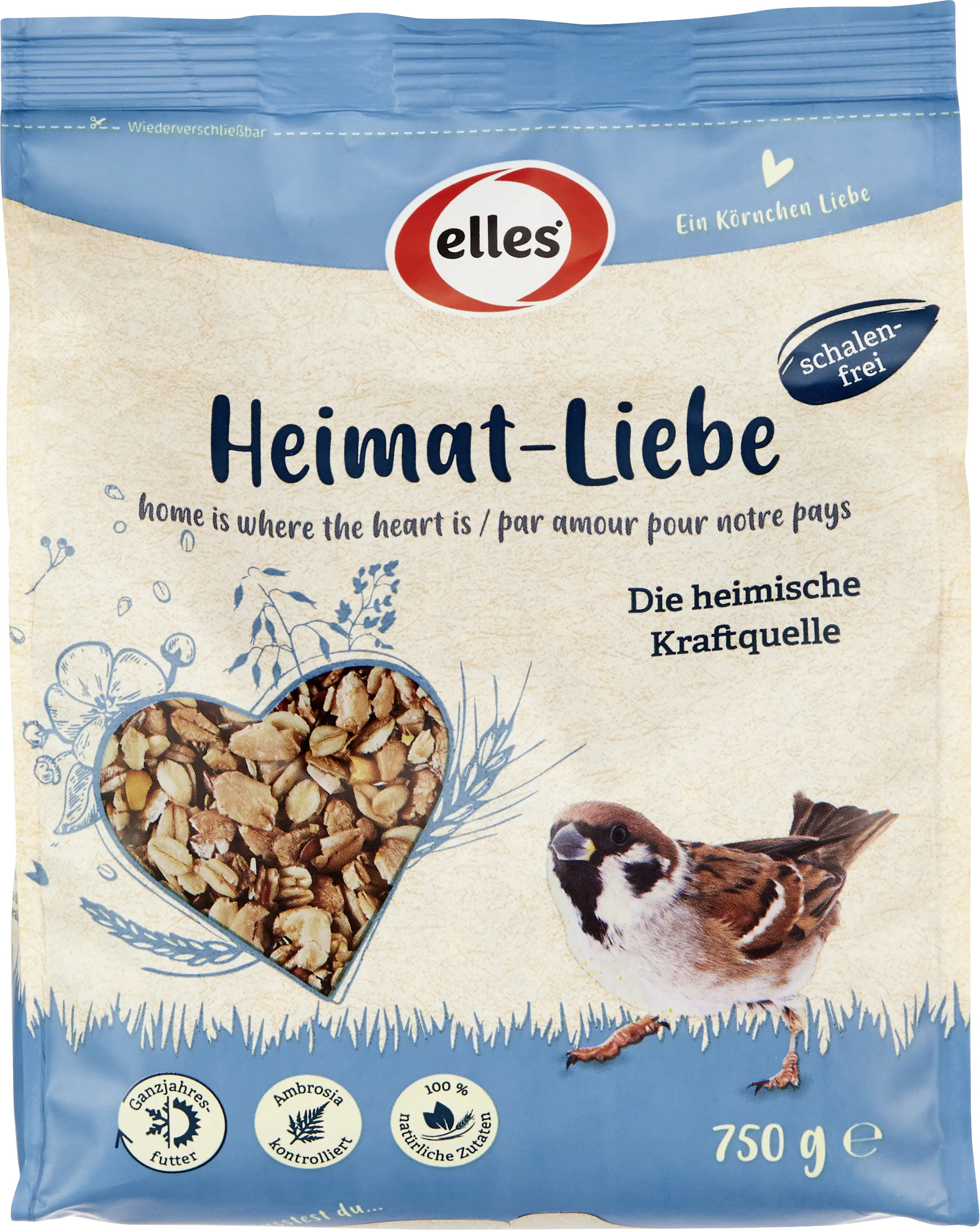 Elles Wildvogelfutter Heimat-Liebe 750 g