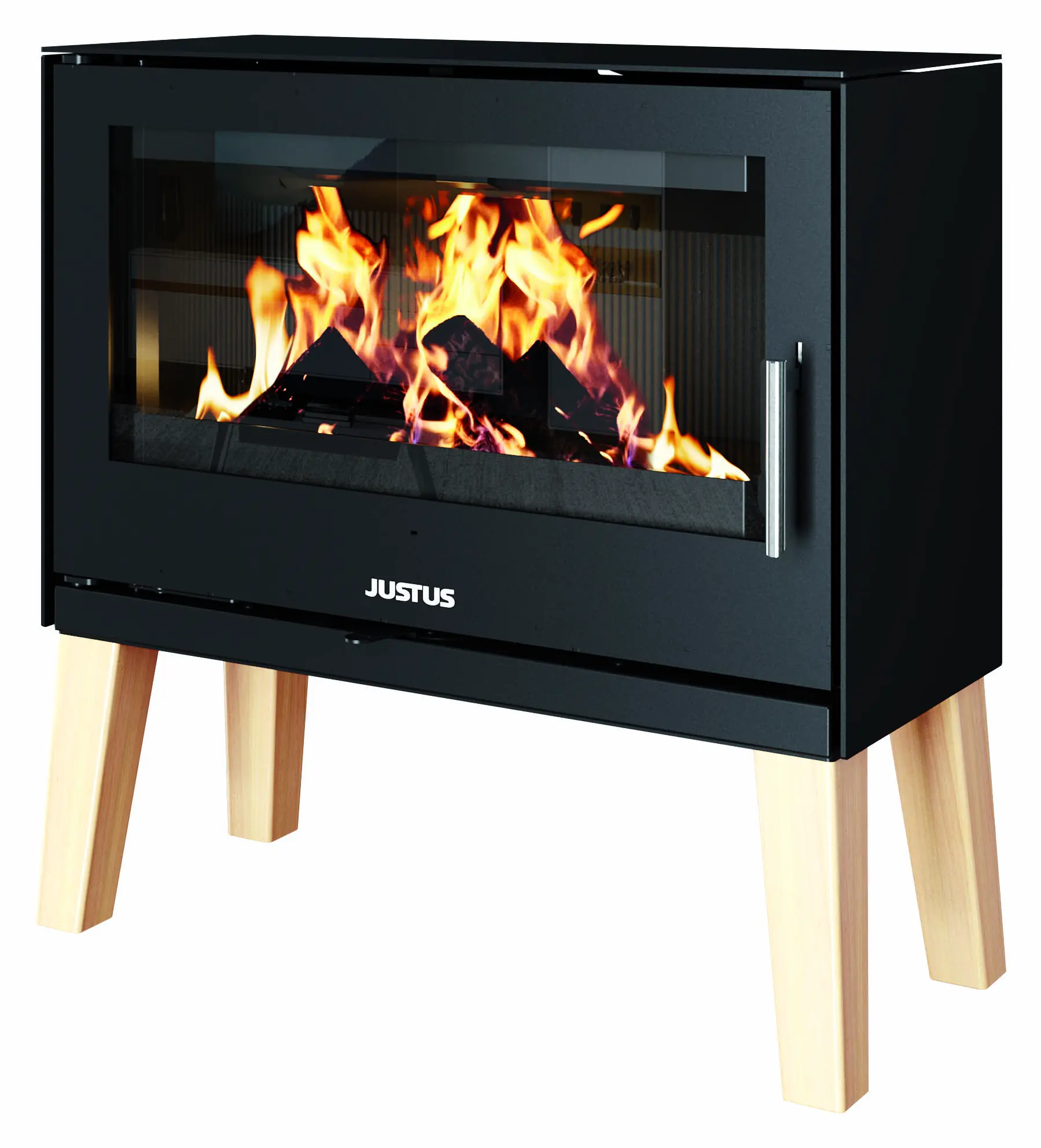 Justus Kaminofen Dias XL Stahl schwarz 8 kW