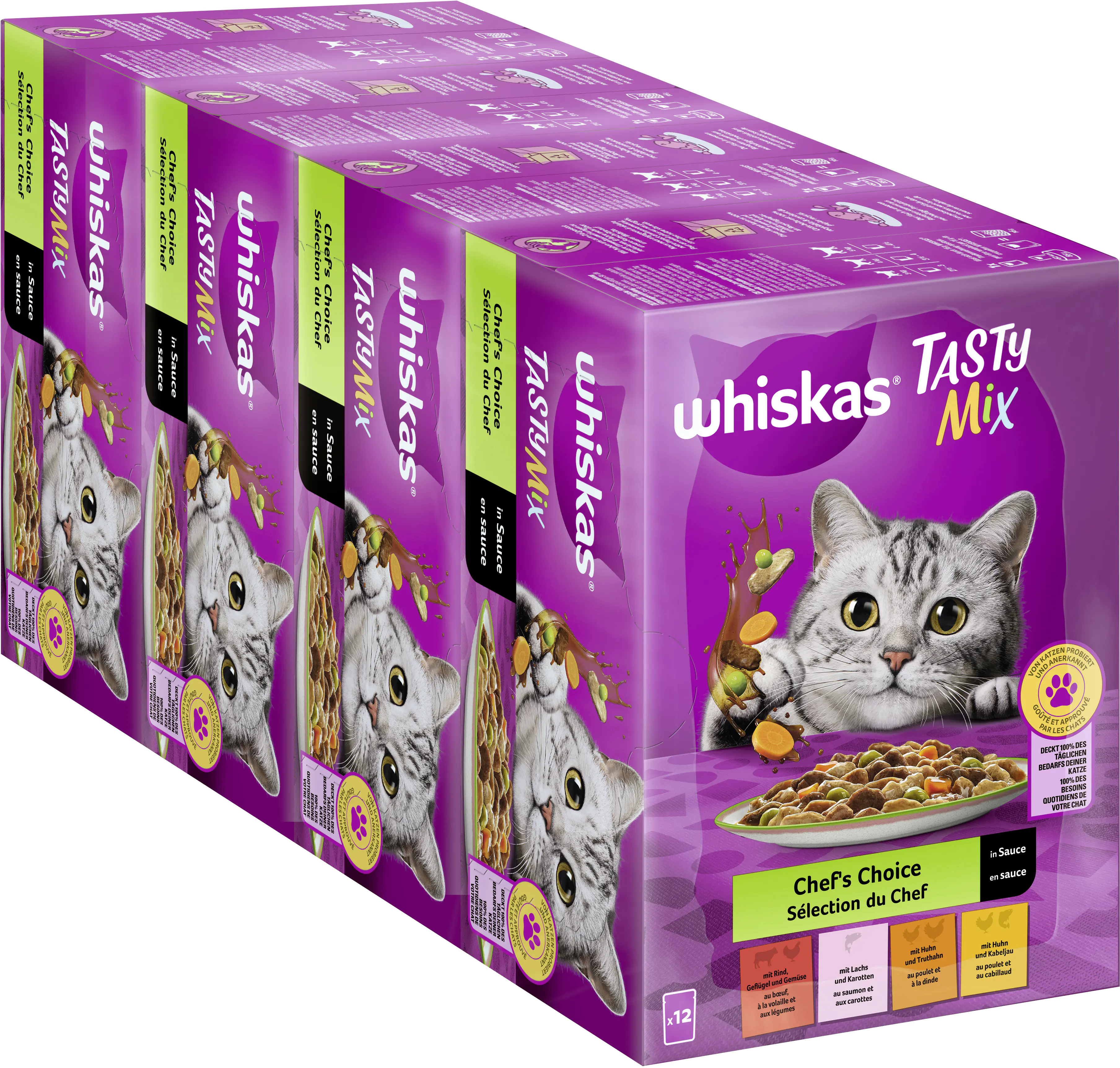 Whiskas Multipack Chefs Choice Tasty Mix Katzenfutter 12 x 85 g Whiskas Multipack Chefs Choice Tasty Mix Katzenfutter 12 x 85 g