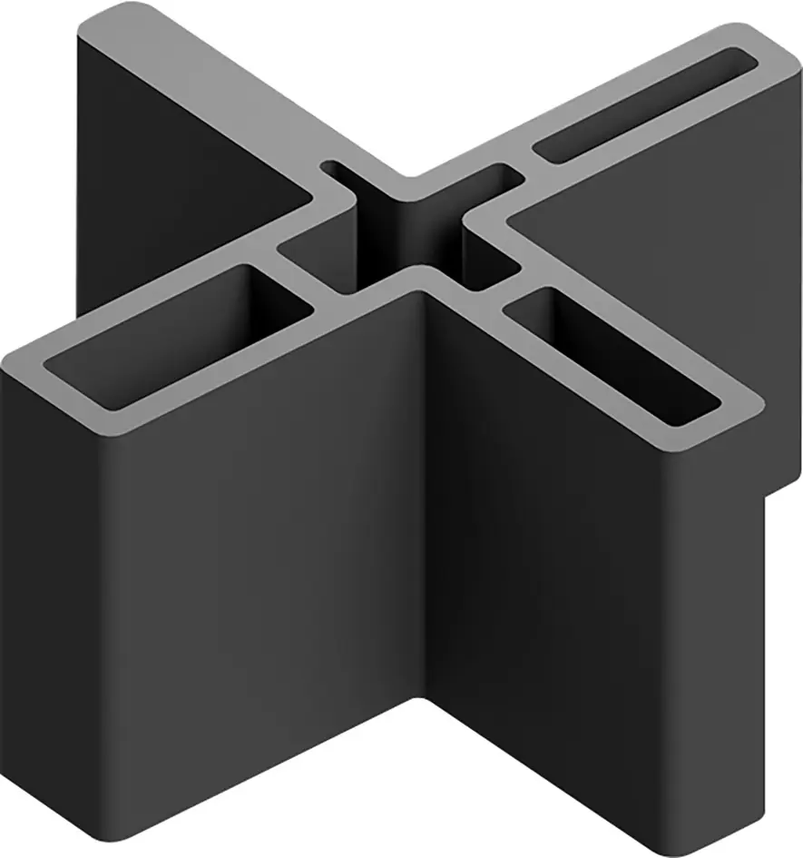 HSI Terra Mount Abstandhalter für Fugen 4,5 - 6,8 mm Polypropylen schwarz - 5 Stück