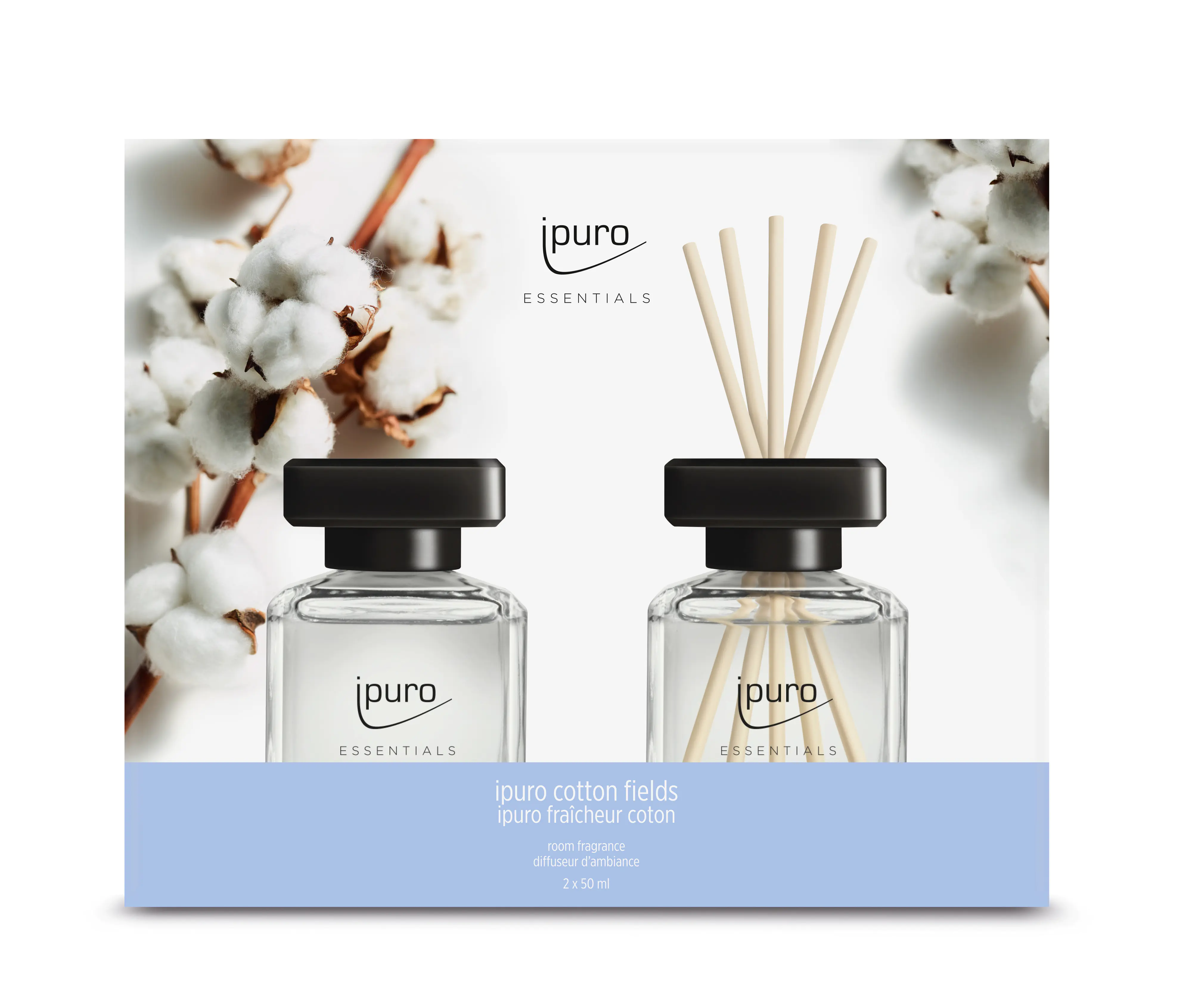 ipuro Essentials Raumduft cotton fields 2 x 50 ml