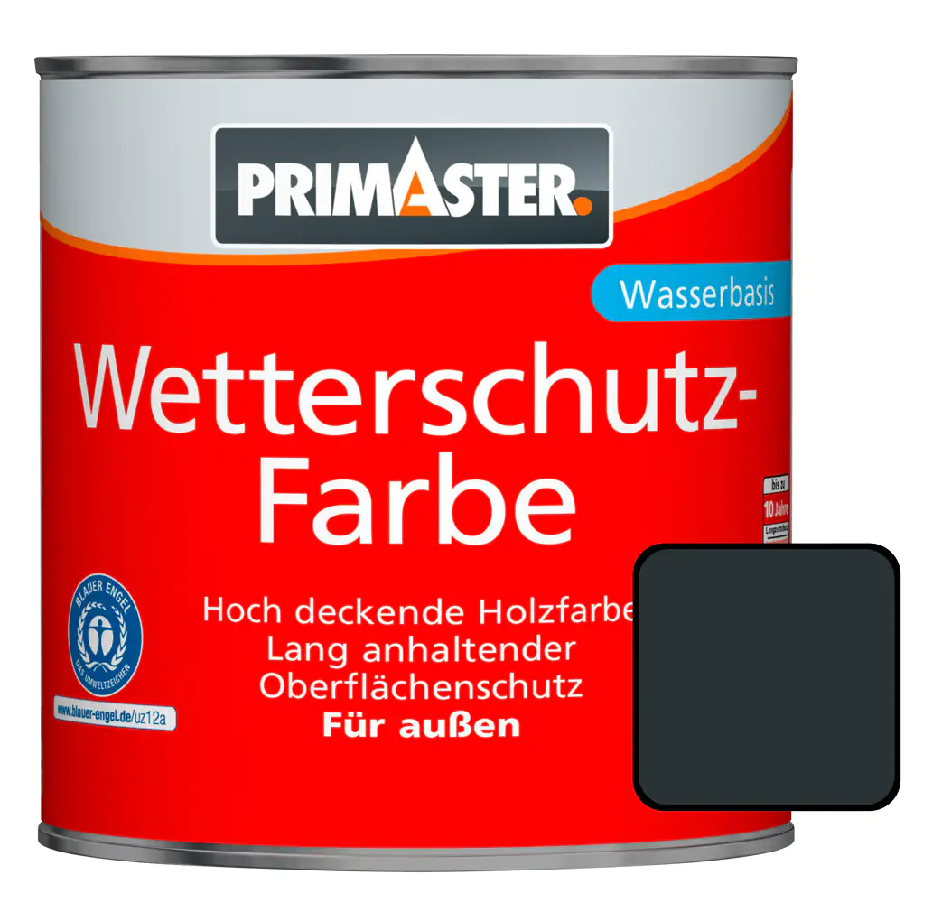 Primaster Wetterschutzfarbe 2,5 L anthrazitgrau