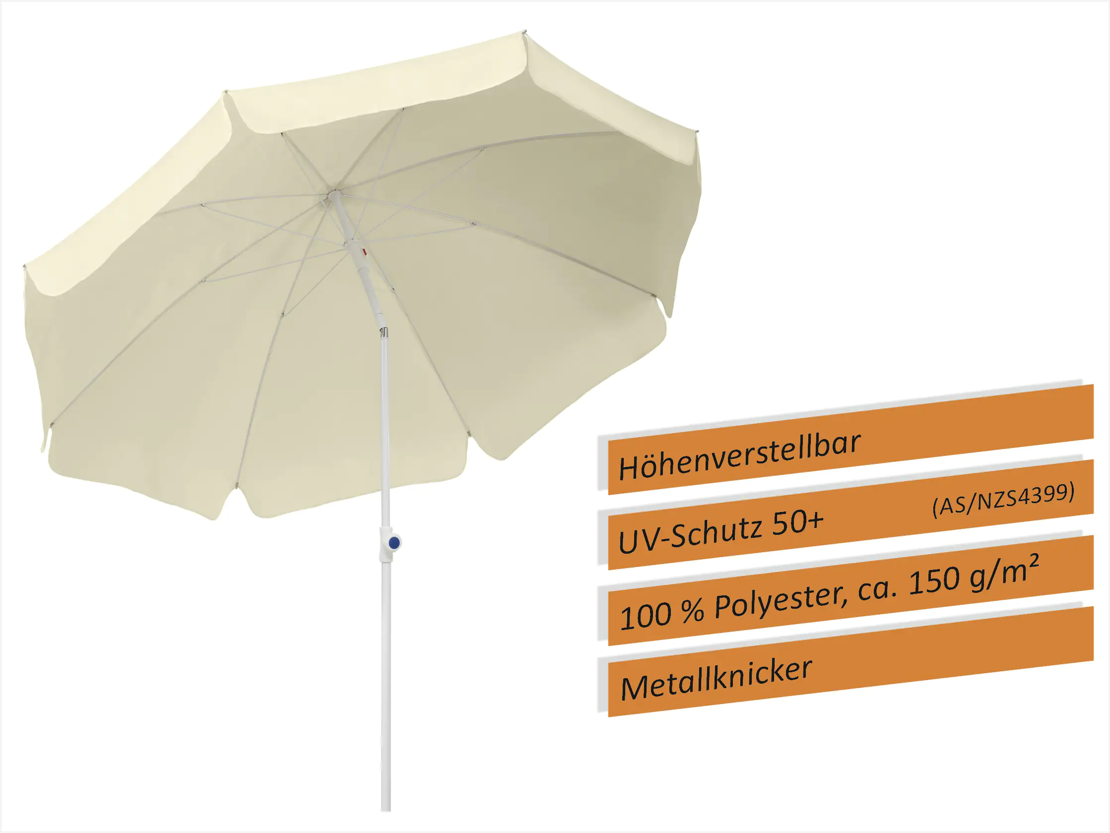 Schneider Sonnenschirm Ibiza natur Ø 200 cm Schneider Sonnenschirm Ibiza natur Ø 200 cm