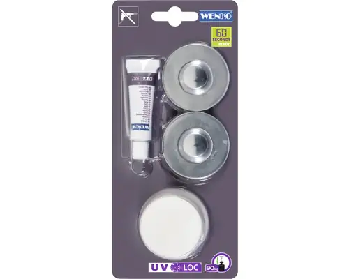 Wenko Befestigungsset UV-Loc Set chrom Wenko Befestigungsset UV-Loc Set chrom