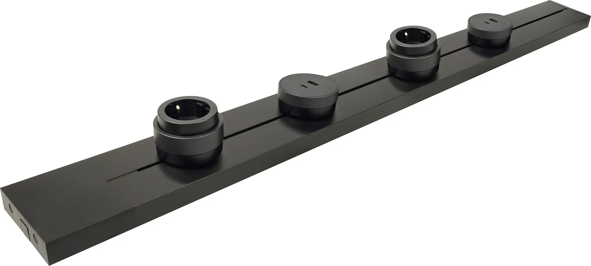 Schwaiger Modulare Stromleiste 75 cm max. 3680W schwarz