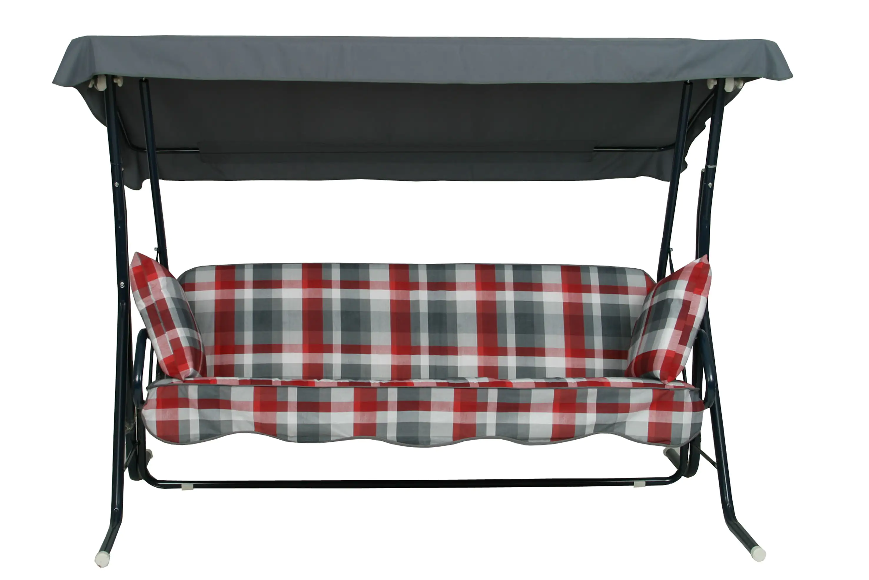 GO-DE Hollywood-Auflage 4-tlg. 50 cm x 180 cm x 8 cm, rot, karo rot GO-DE Hollywood-Auflage 4-tlg. 50 cm x 180 cm x 8 cm, rot, karo rot