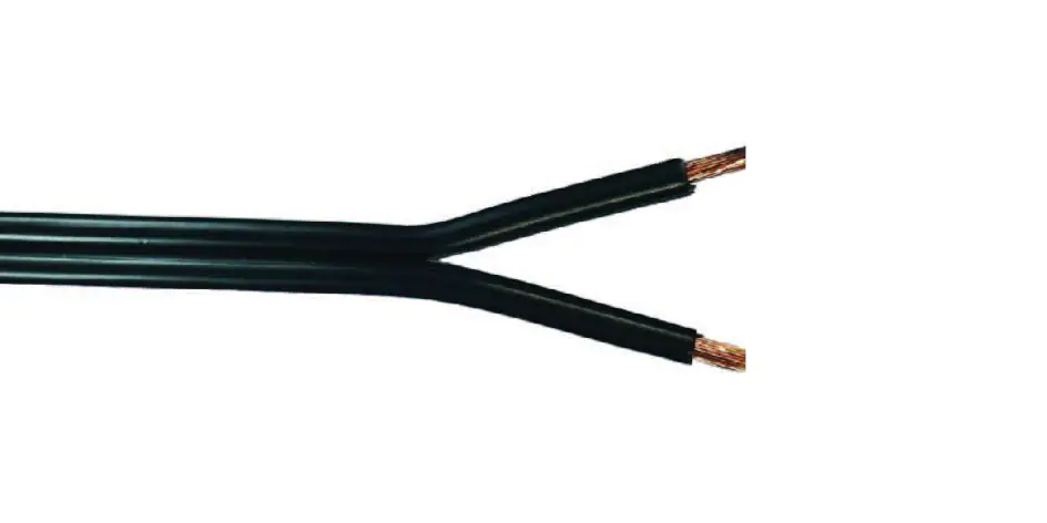 Lautsprecherleitung LS-FL 2 x 1,5 - 10 Meter, schwarz