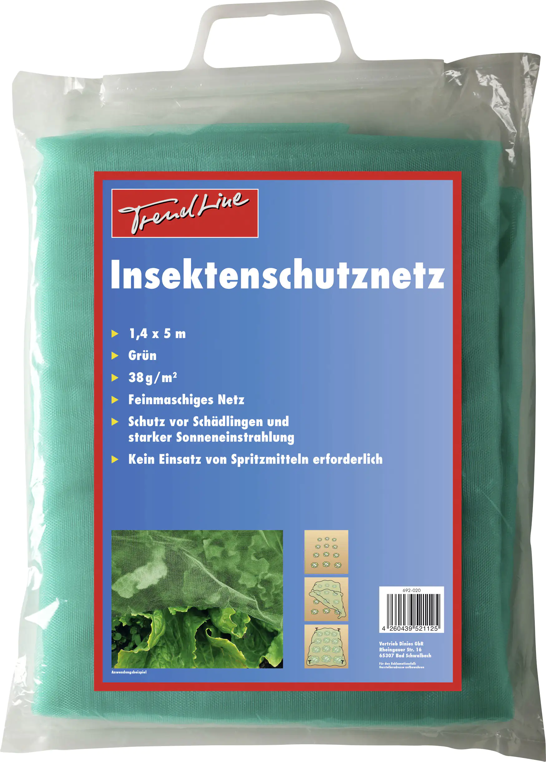 TrendLine Insektenschutznetz 1,4 x 5 m