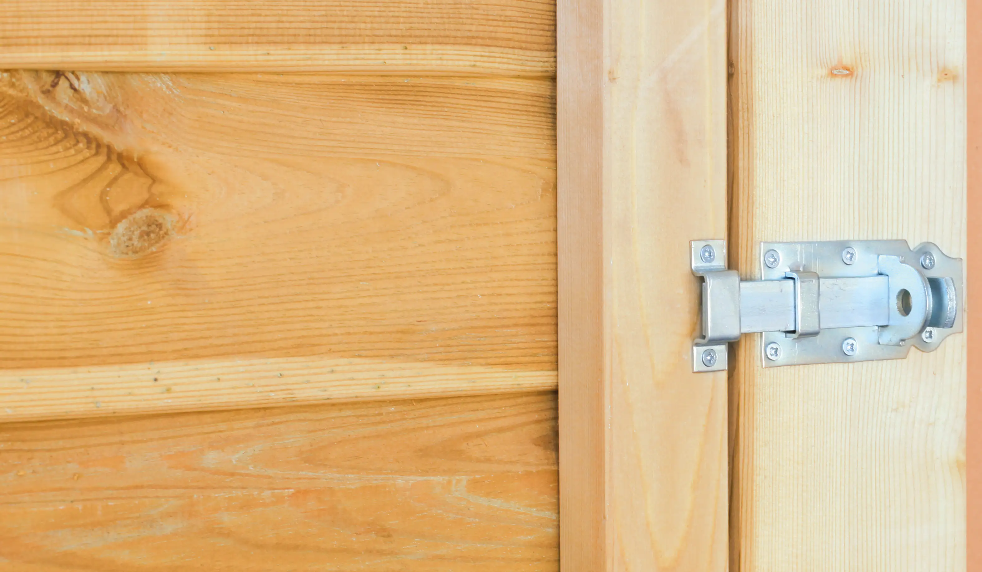 SKAN HOLZ Abstellraum C2 314x317cm, Profilschalung, lasiert in Nussbaum