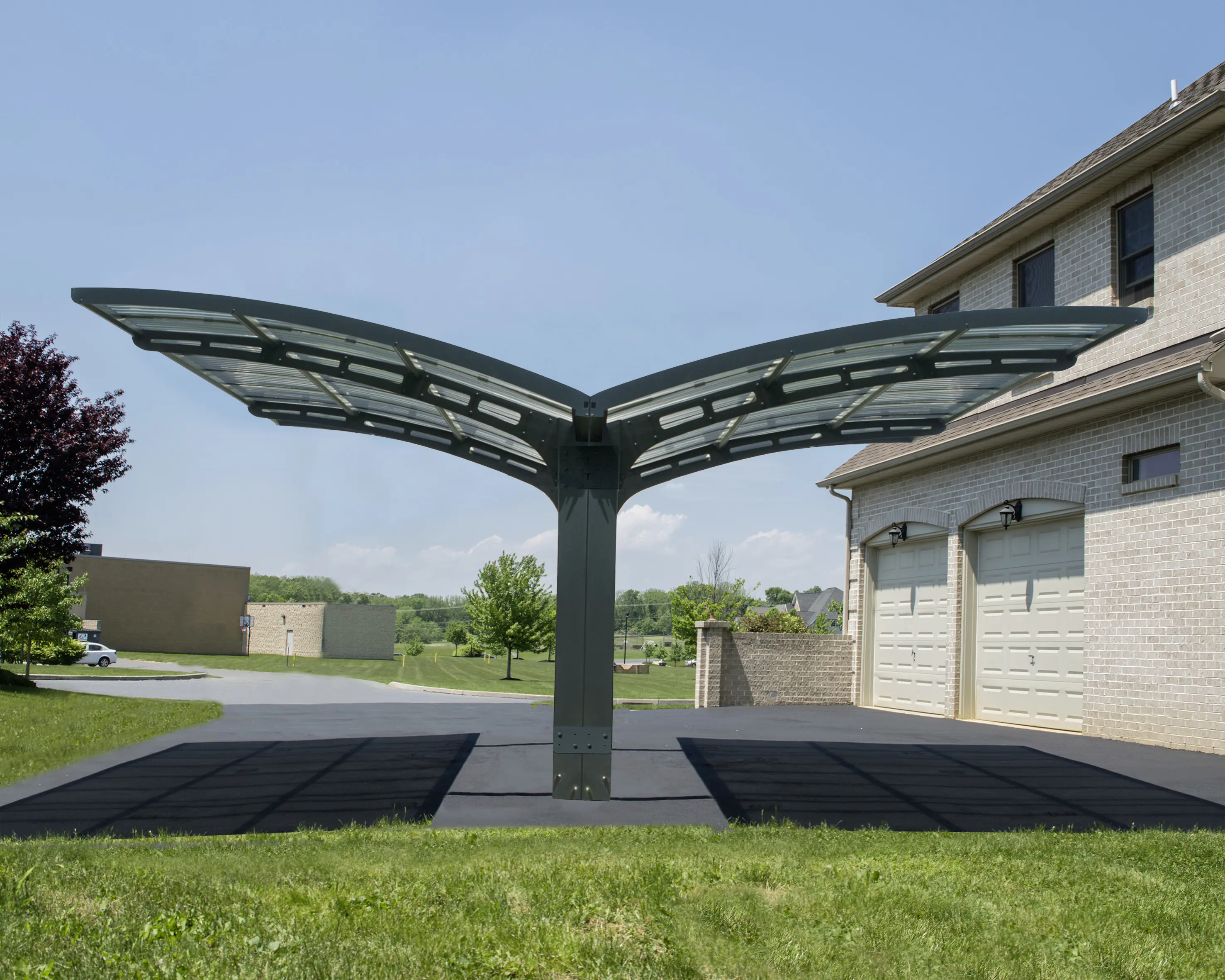 Canopia Doppel Carport Arizona Breeze  495 x 578 cm anthrazit