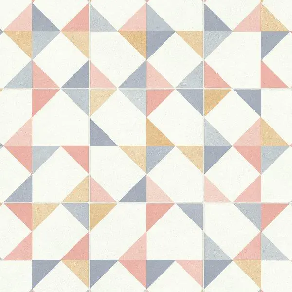 Bodenbelag Vinyl 2 m Fliesenoptik Bunt