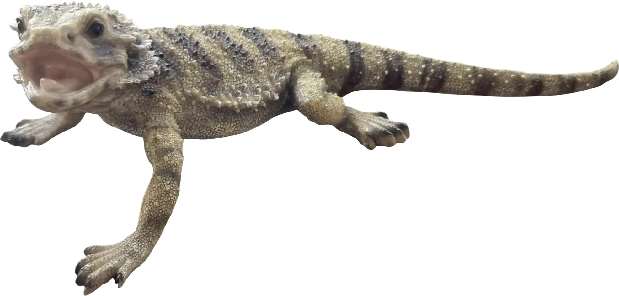 Dekofigur Eidechse 32 cm beige braun