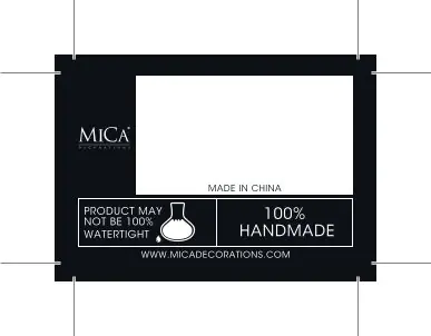 Mica Decorations Topf Mylo ceramic 11 x 13,5 cm blau