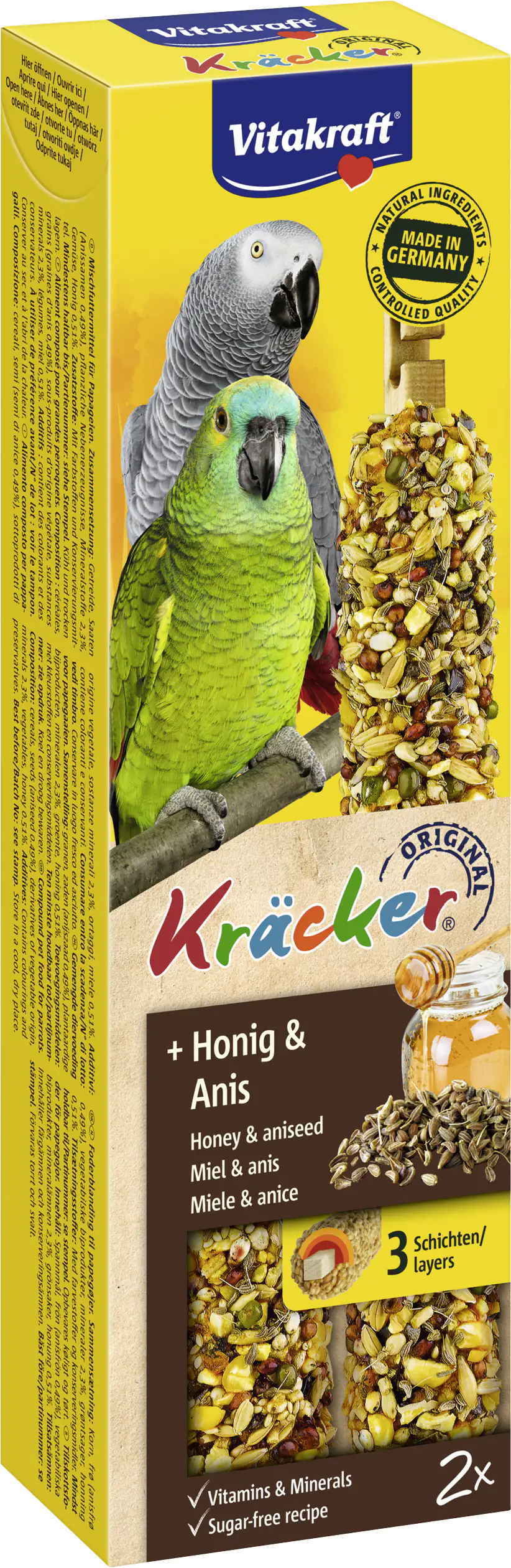 Vitakraft Kräcker® Honig & Anis 2 Stück / 180 g Vitakraft Kräcker® Honig & Anis 2 Stück / 180 g