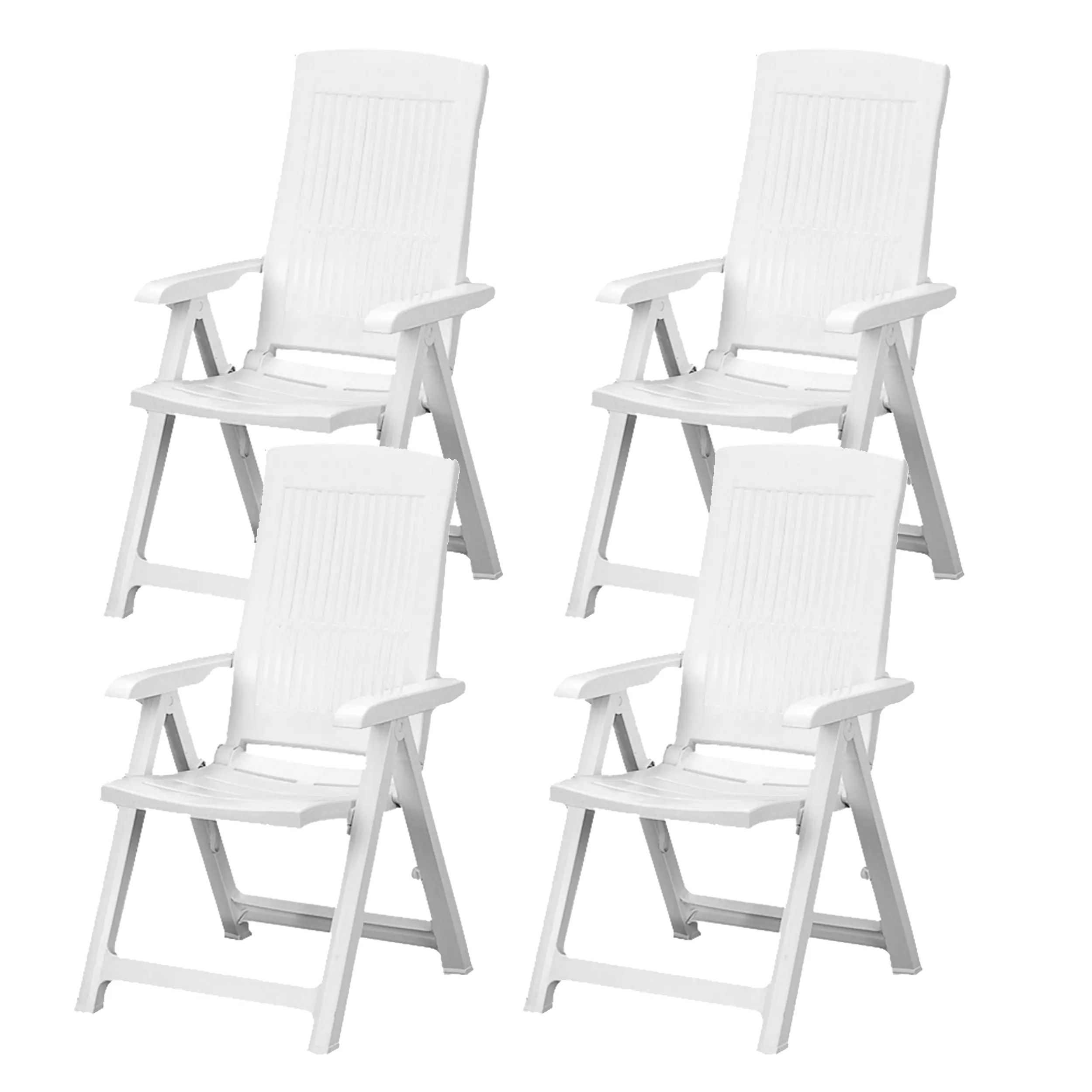 Progarden Gartenstühle Tampa weiß 4 Stück