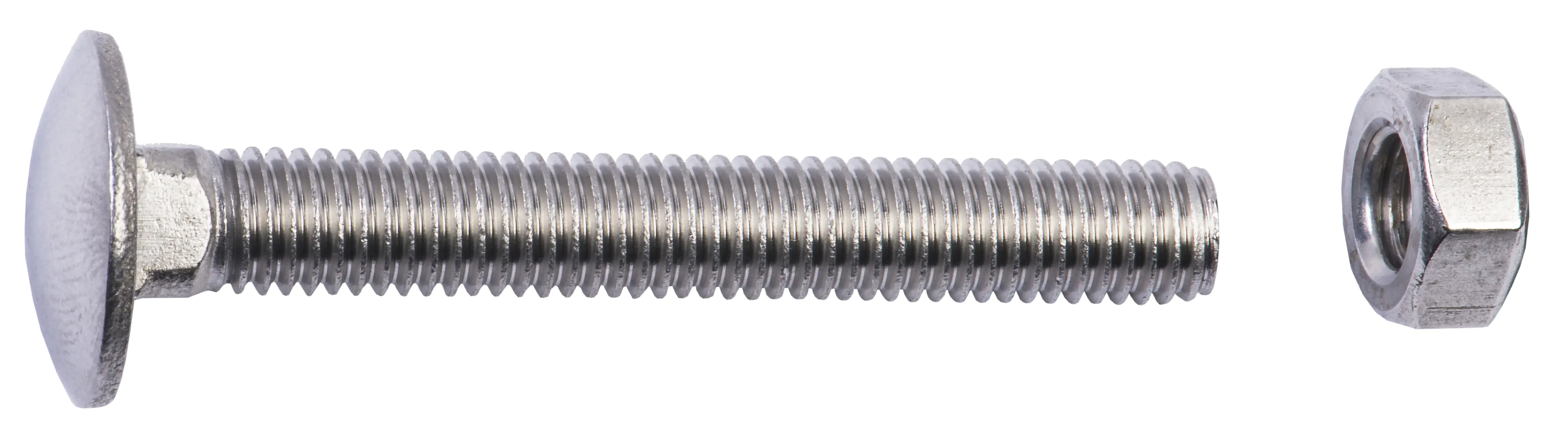 Schlossschrauben M8 x 60 mm, 30 Stück, Edelstahl A1