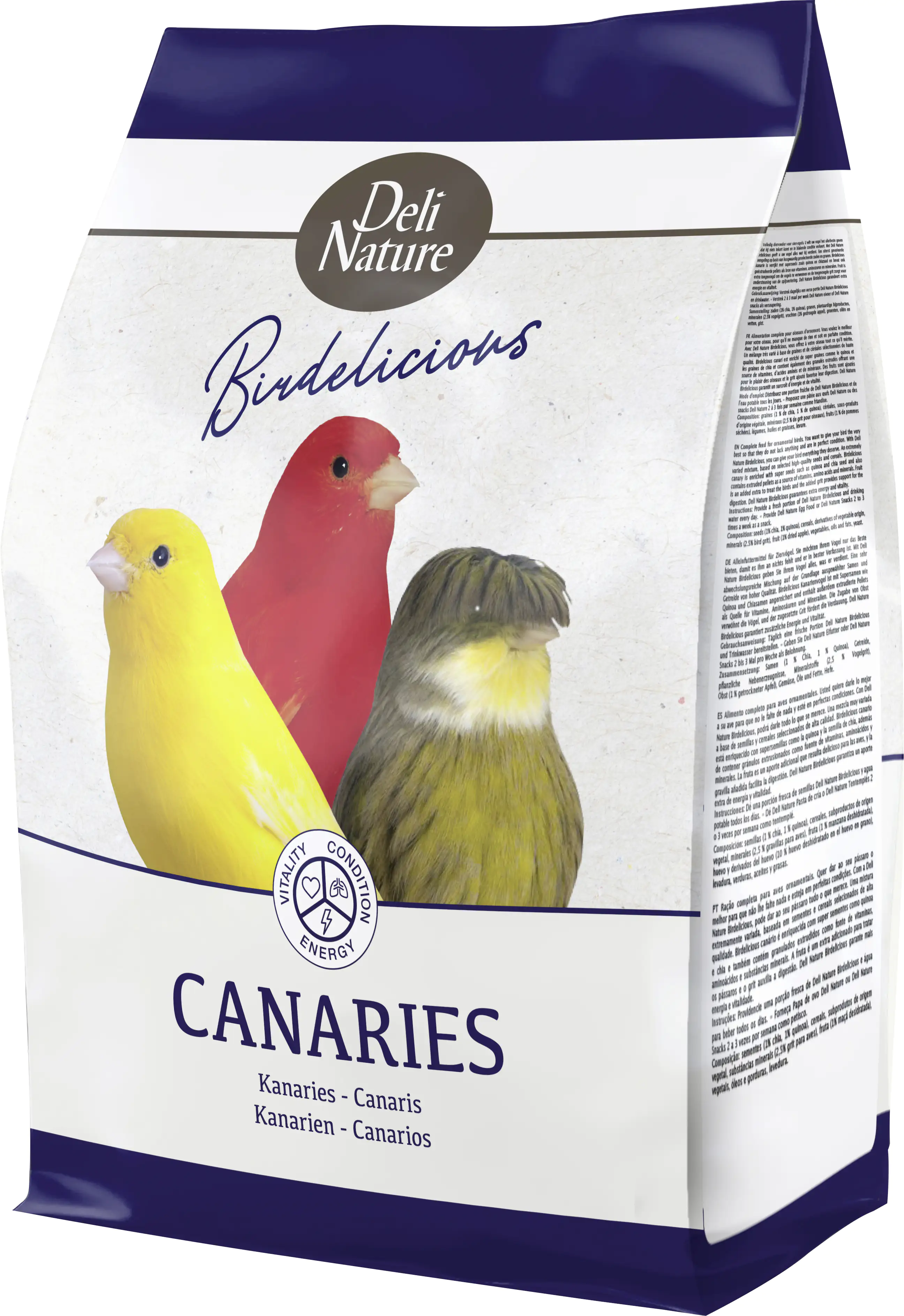 Deli Nature 5* Menu Komplettfutter fürKanarien 2,5 kg Deli Nature 5* Menu Komplettfutter fürKanarien 2,5 kg