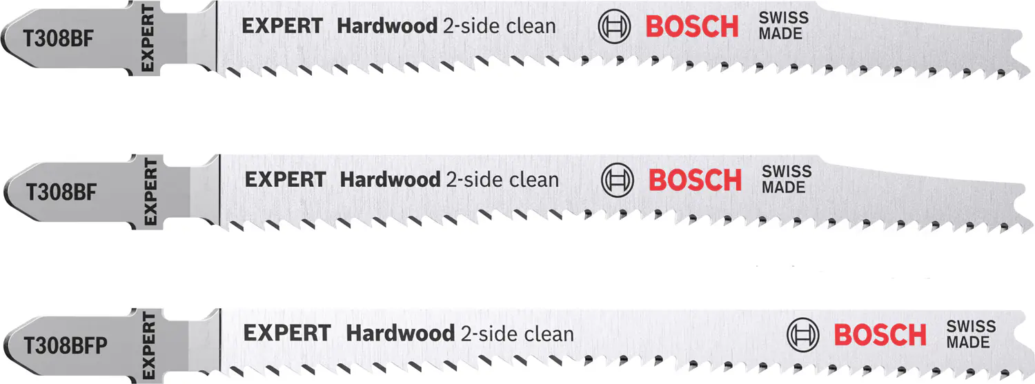 Bosch Expert Stichsägeblätter Hardwood 2-side clean 2-teilig T308BF/BFP Bosch Expert Stichsägeblätter Hardwood 2-side clean 2-teilig T308BF/BFP