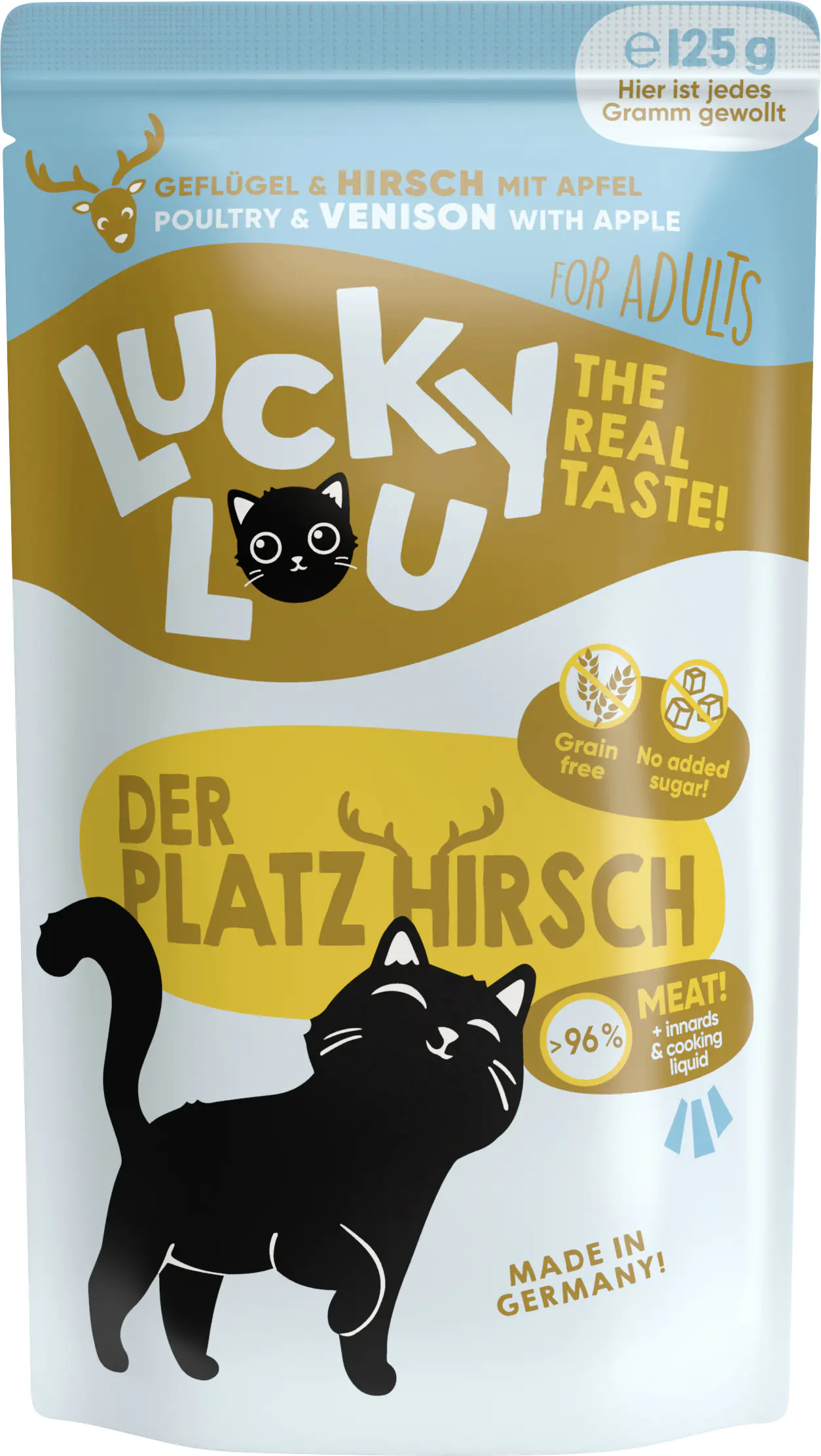 Lucky Lou Lifestage Adult Geflügel und Hirsch 125g Lucky Lou Lifestage Adult Geflügel und Hirsch 125g