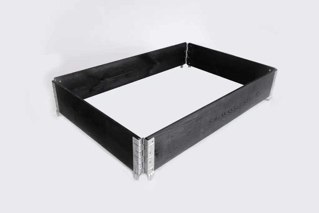 Upyard Beetrahmen Holz 80 x 60 cm schwarz