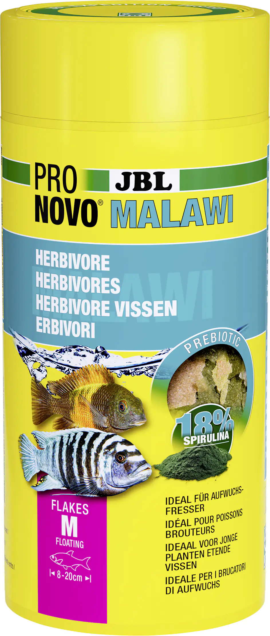 JBL Fischfutter Pronovo Malawi Flakes M Fischfutterflocken 1000 ml