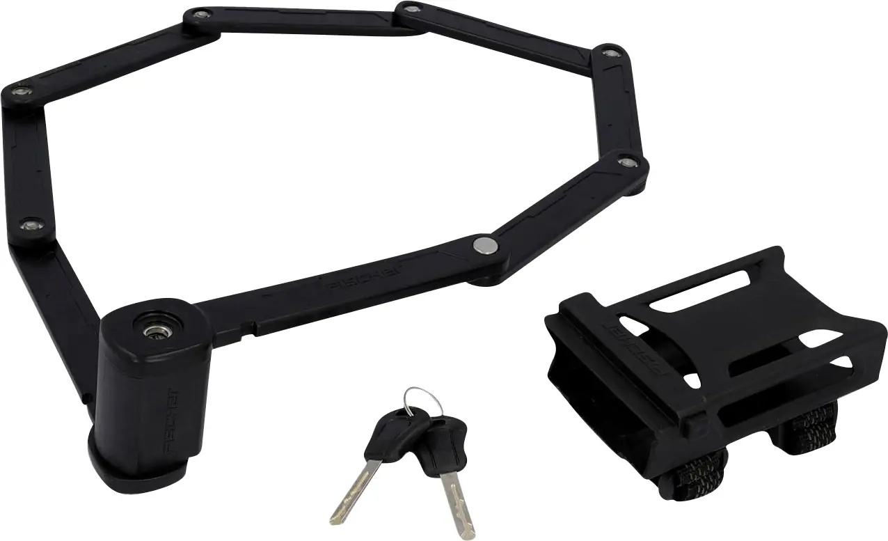 Fischer Faltschloss XL 110 cm mit Halter