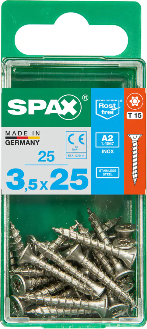 Spax Universalschrauben 3.5 x 25 mm TX 15 - 25 Stk.