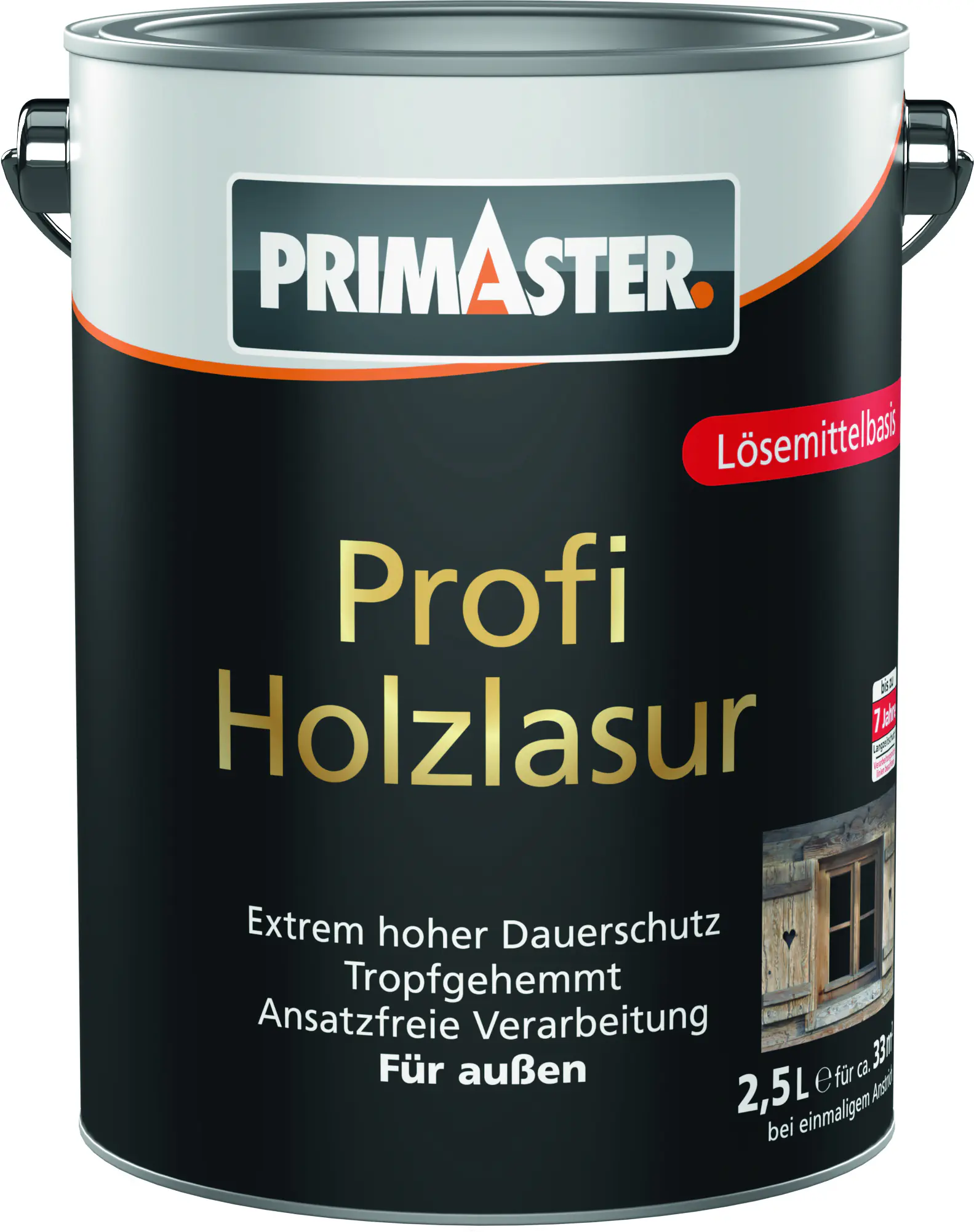 Primaster Profi Holzlasur 2,5 L mahagoni