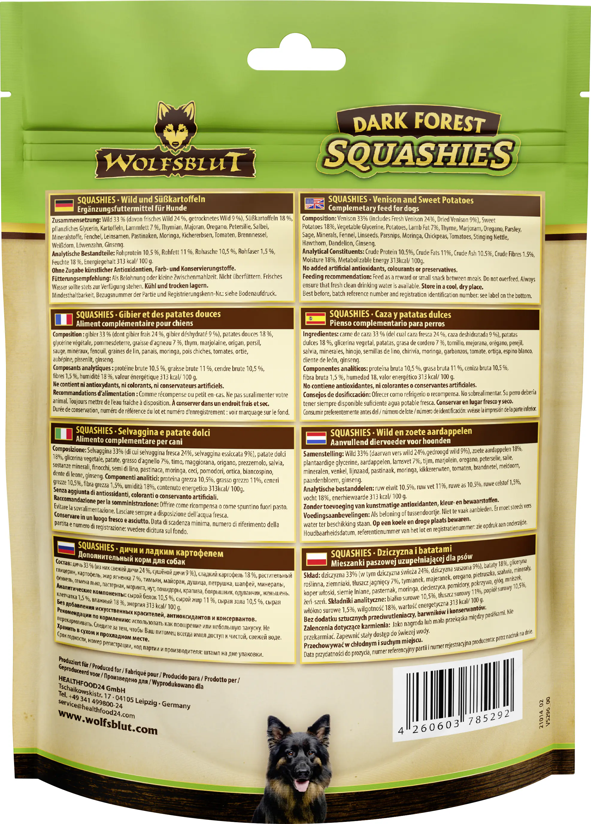 Wolfsblut Hundeleckerli Soft Squashies 300 g Wild