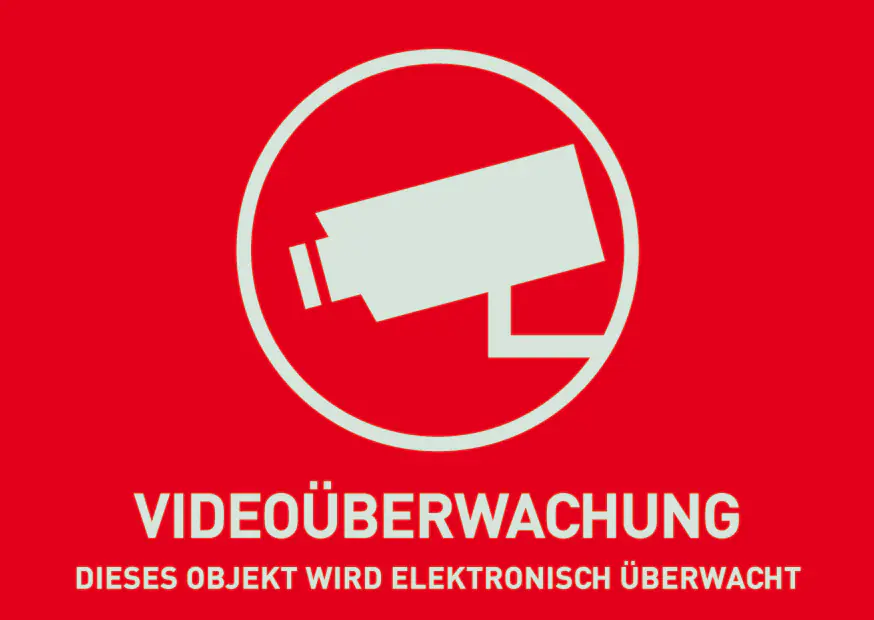 Abus Aufkleber Videoüberwachung AU1321 7,4 x 5,25 cm Abus Aufkleber Videoüberwachung AU1321 7,4 x 5,25 cm
