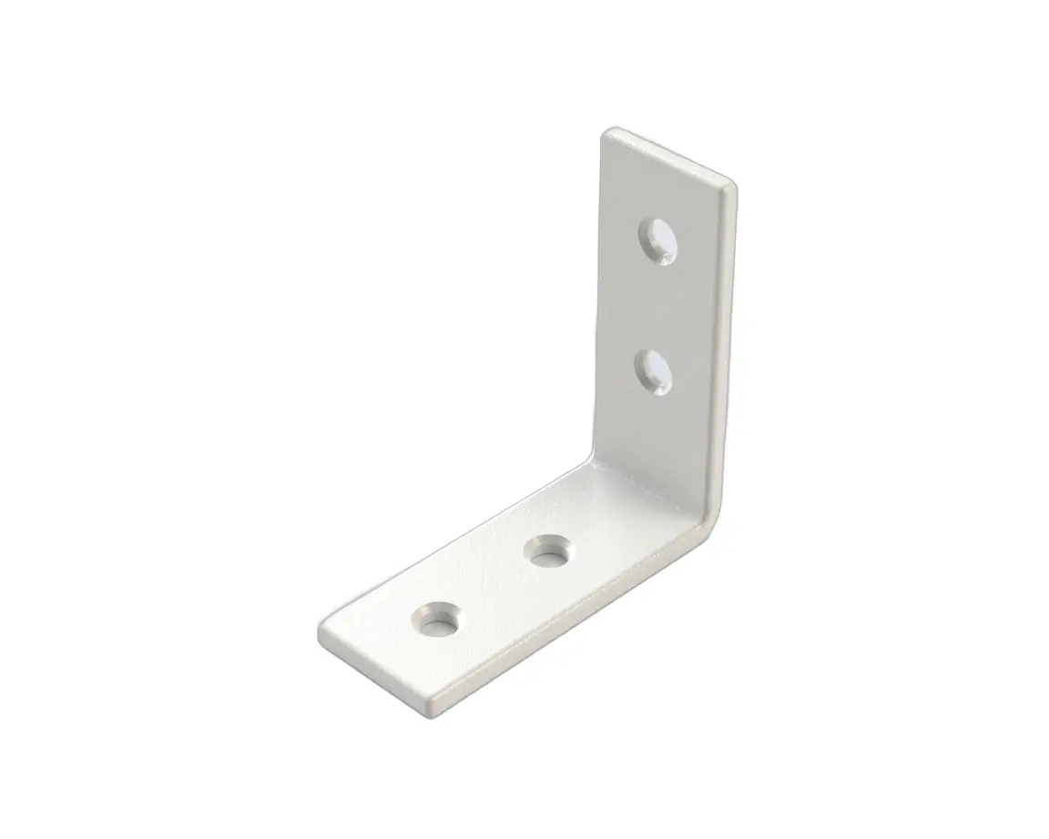 TrendLine Stuhlwinkel Stahl 40 x 40 mm weiß verzinkt