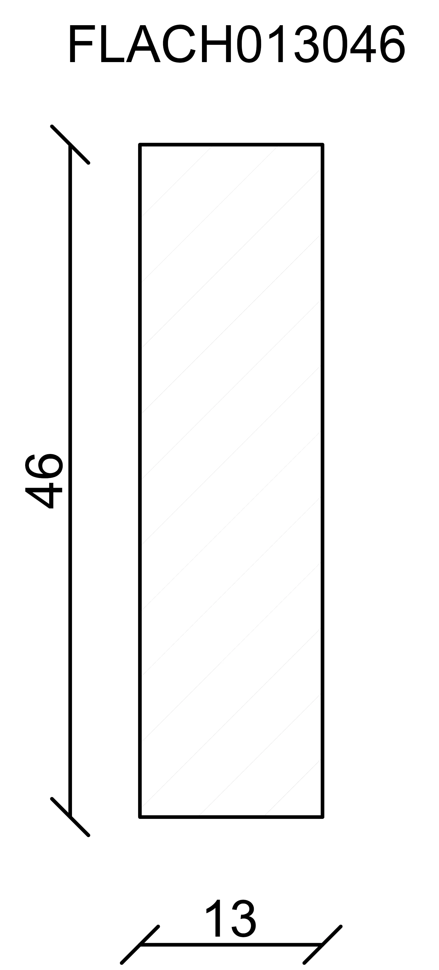 FN Neuhofer Flachleiste 240 cm 46 x 13 mm Fichte/Kiefer