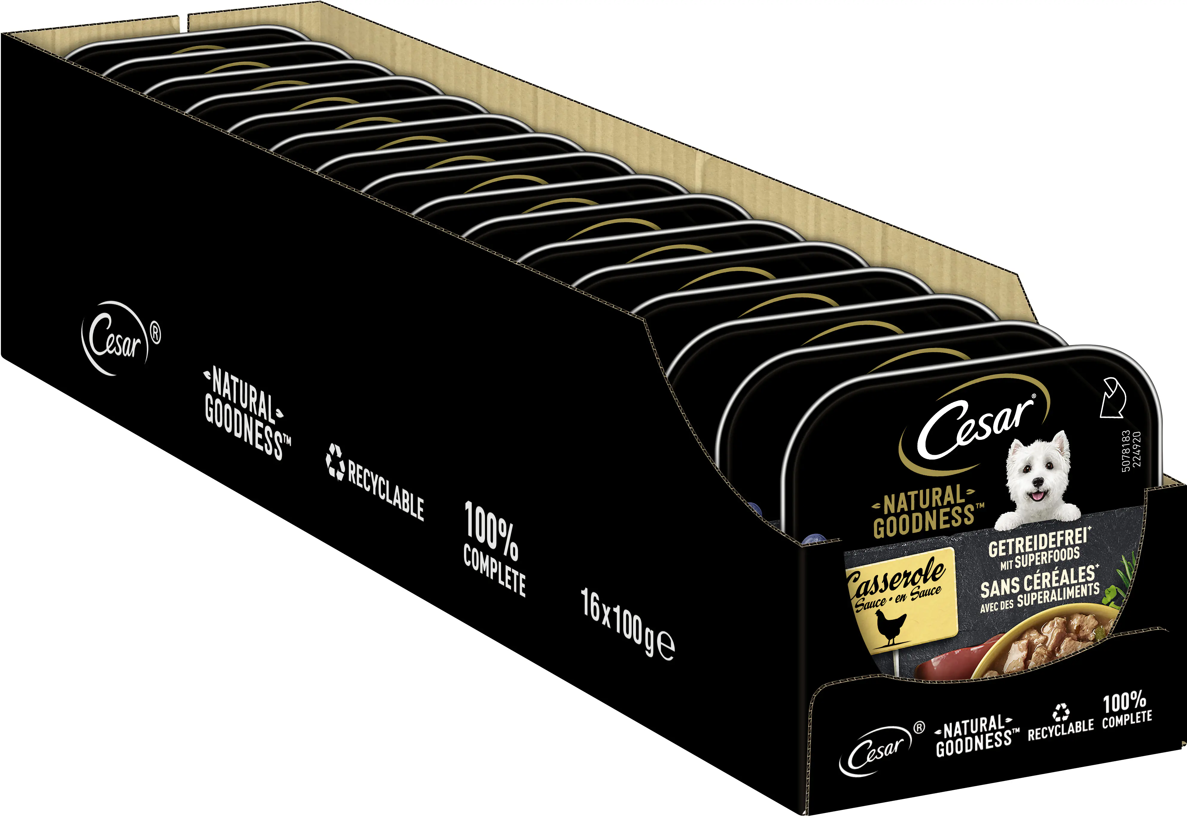 Cesar Natural Goodness Hundenassfutter Adult 100 g Huhn & Gemüse