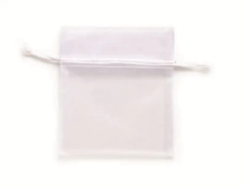 Glorex Organzasäckchen weiß, 8 x 10 cm, 6 Stück