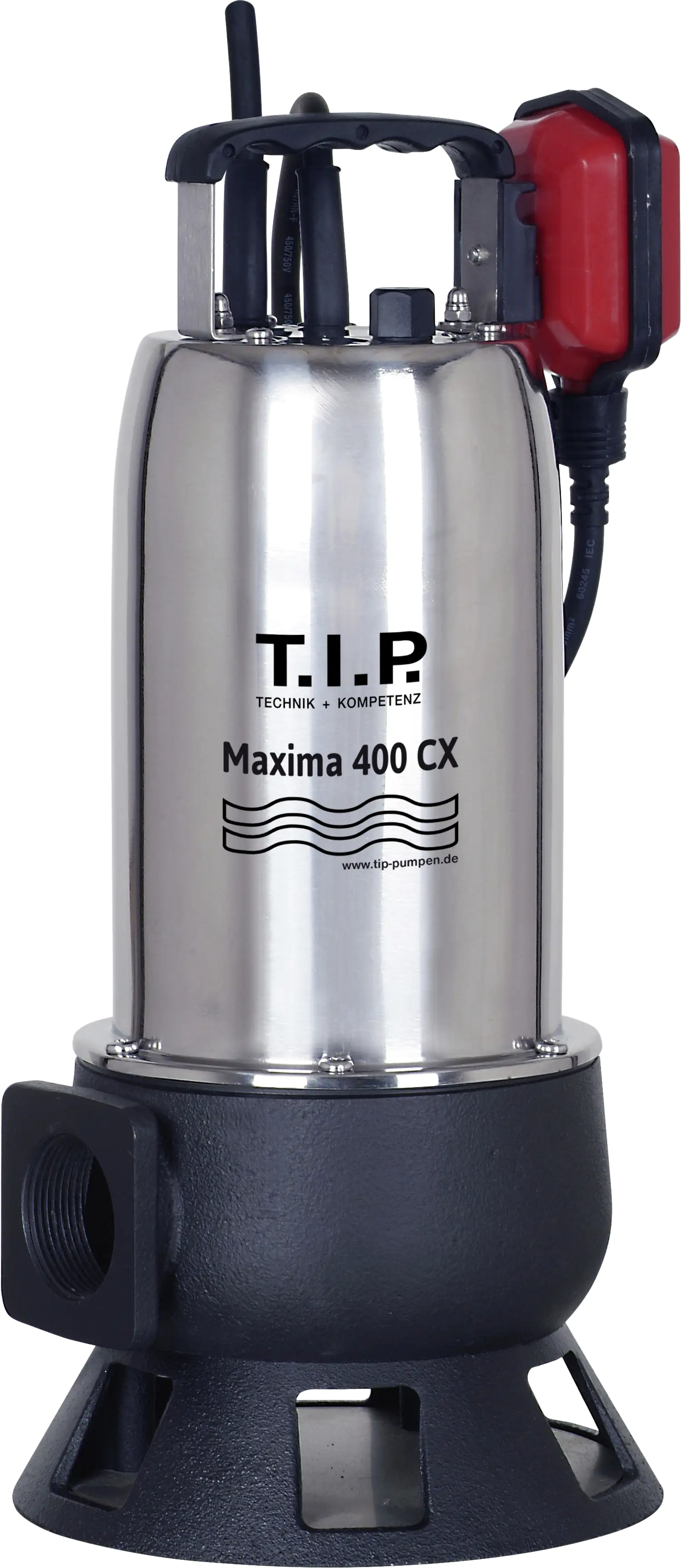 T.I.P. Schmutzwasser Tauchpumpe Maxima 400 CX 24000 l/h 9 m 950 Watt