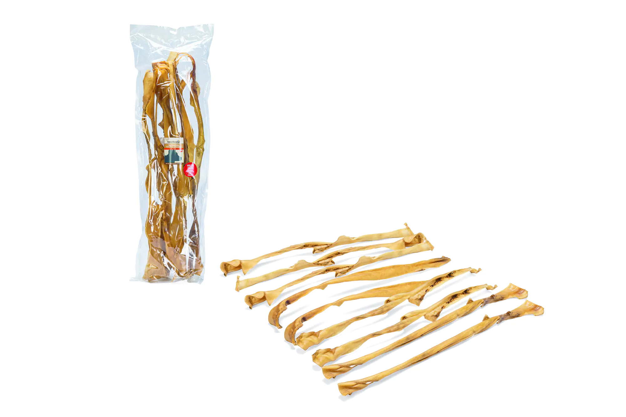 Beeztees Hundesnack Rinderkopfhaut Vorteilspack 10 Stück ca. 70 - 80 cm Beeztees Hundesnack Rinderkopfhaut Vorteilspack 10 Stück ca. 70 - 80 cm