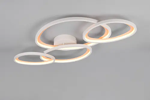 Trio LED-Deckenleuchte Sivo 44 W 103x58 cm warm grey dimmbar CCT