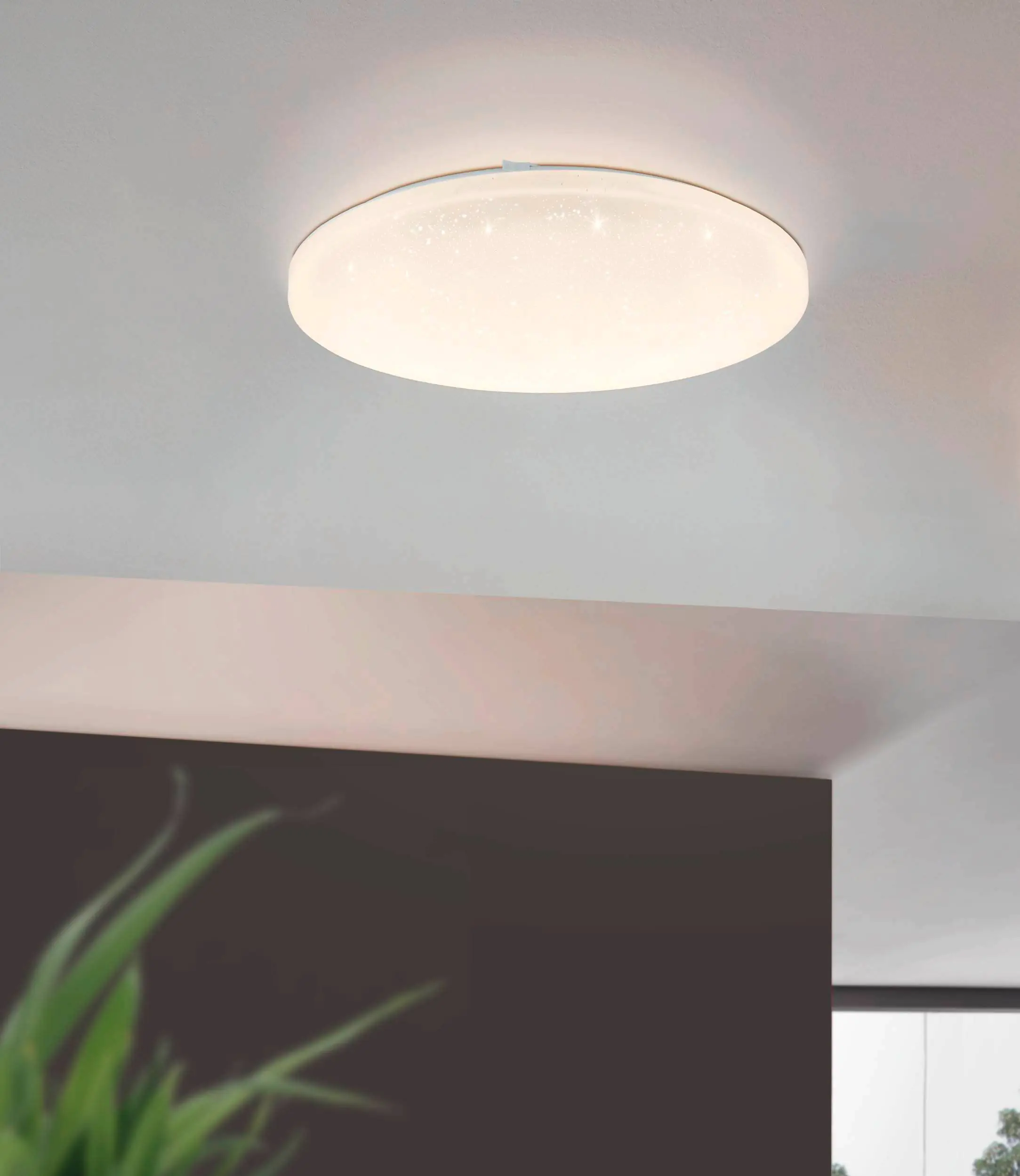 Eglo LED Deckenleuchte Frania-S weiß Ø 43 cm mit Kristalleffekt Eglo LED Deckenleuchte Frania-S weiß Ø 43 cm mit Kristalleffekt