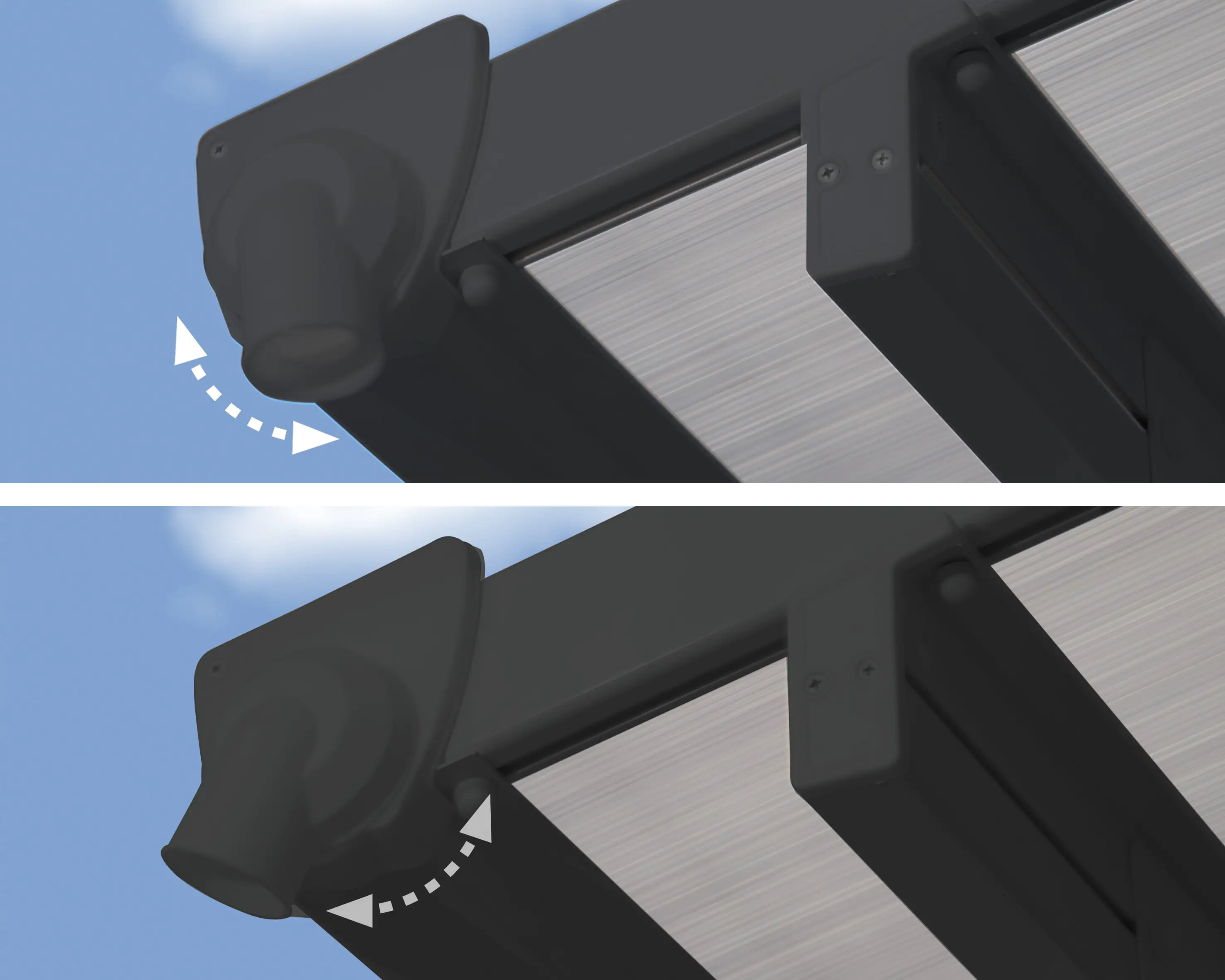 Canopia Terrassenüberdachung Feria 400 x 420 cm anthrazit