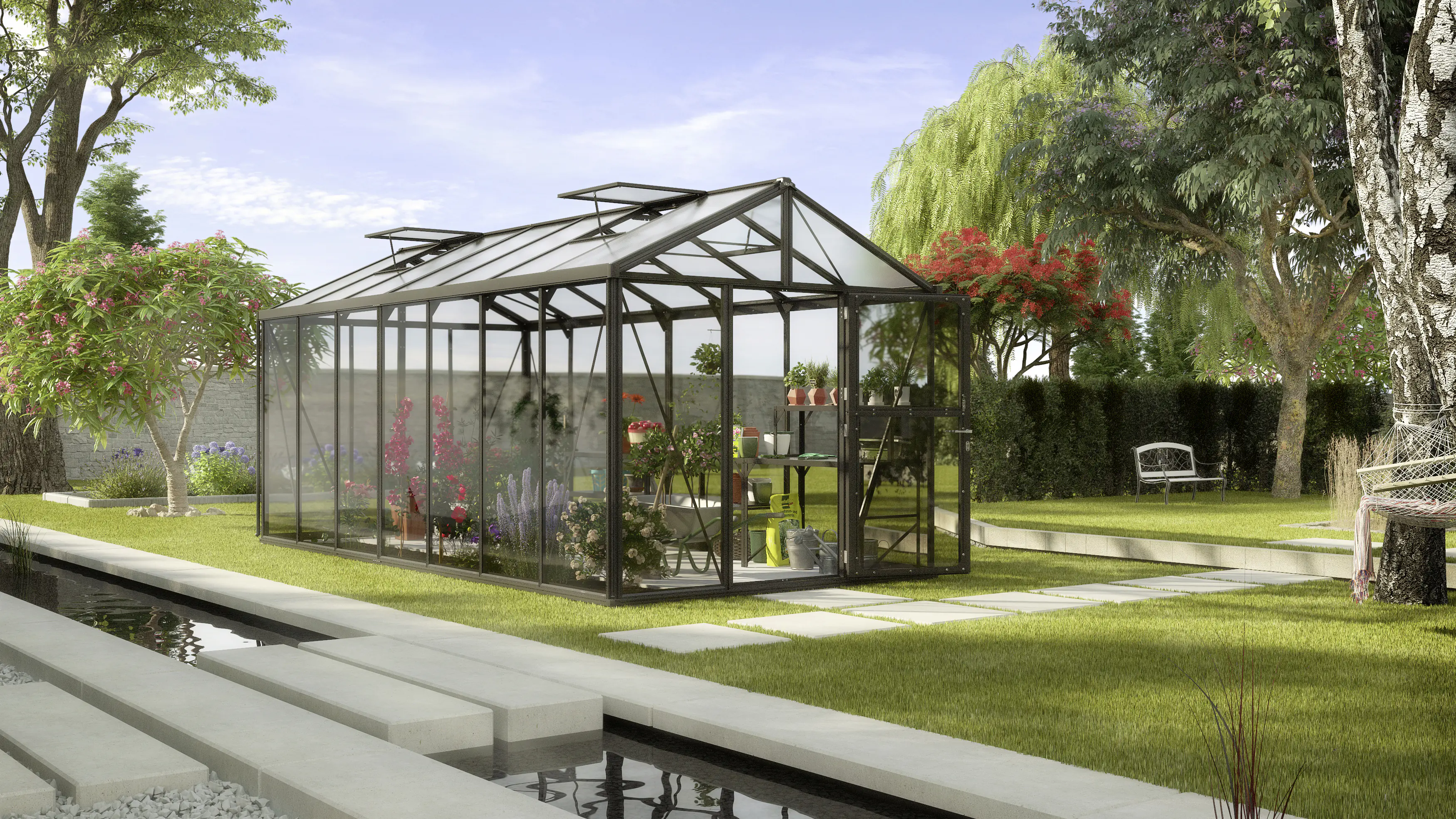 Vitavia Gewächshaus Zeus 13800 266 x 547 cm 3 mm Sicherheitsglas