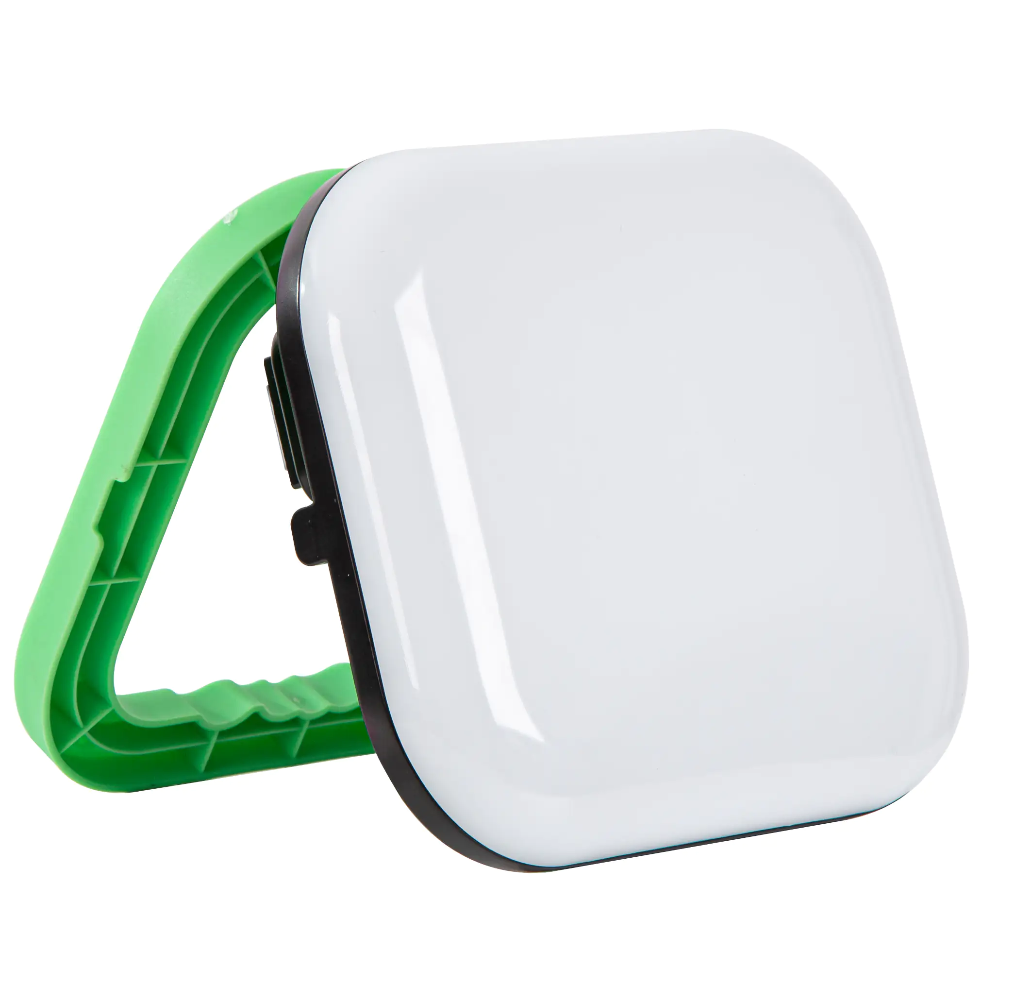 LED Arbeitsleuchte Erik mit zwei Steckdosen, schwarz grün