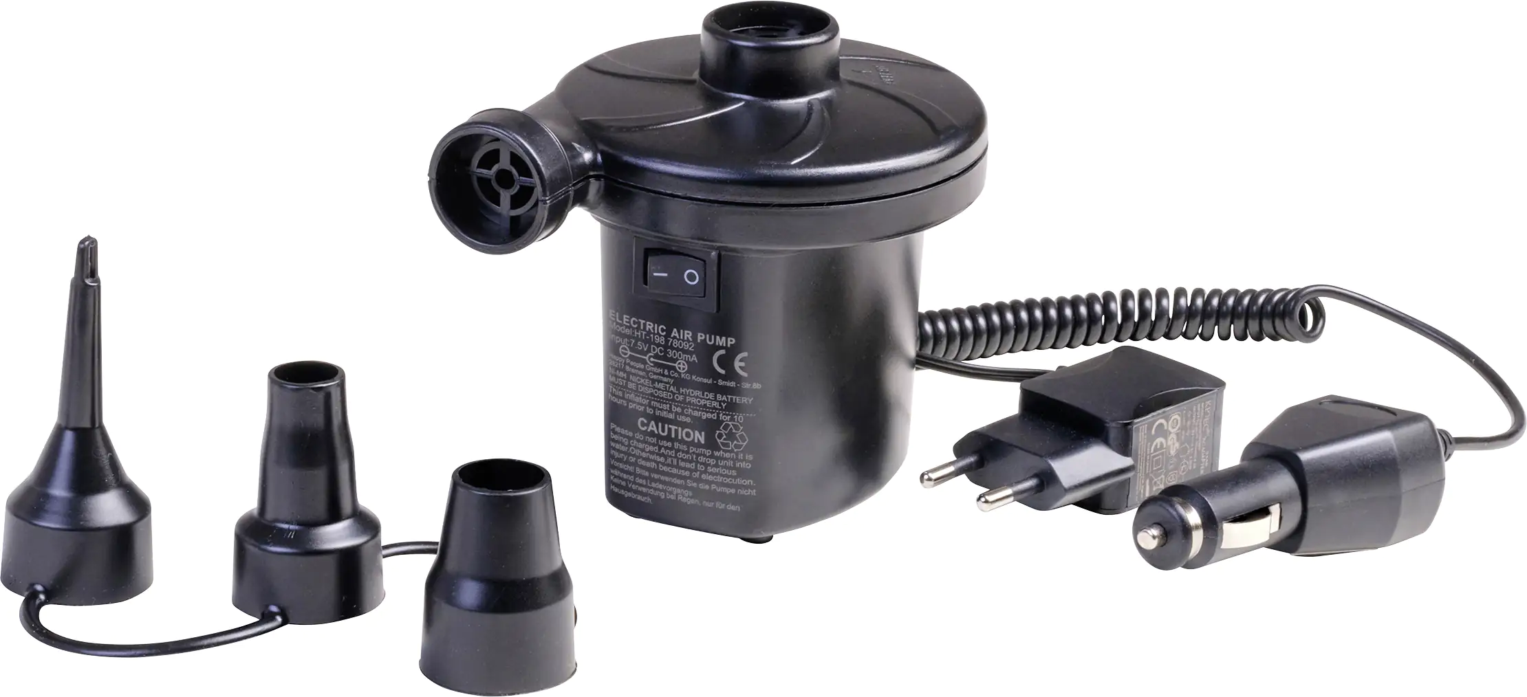 Happy People Elektro-Kompressorpumpe Akku