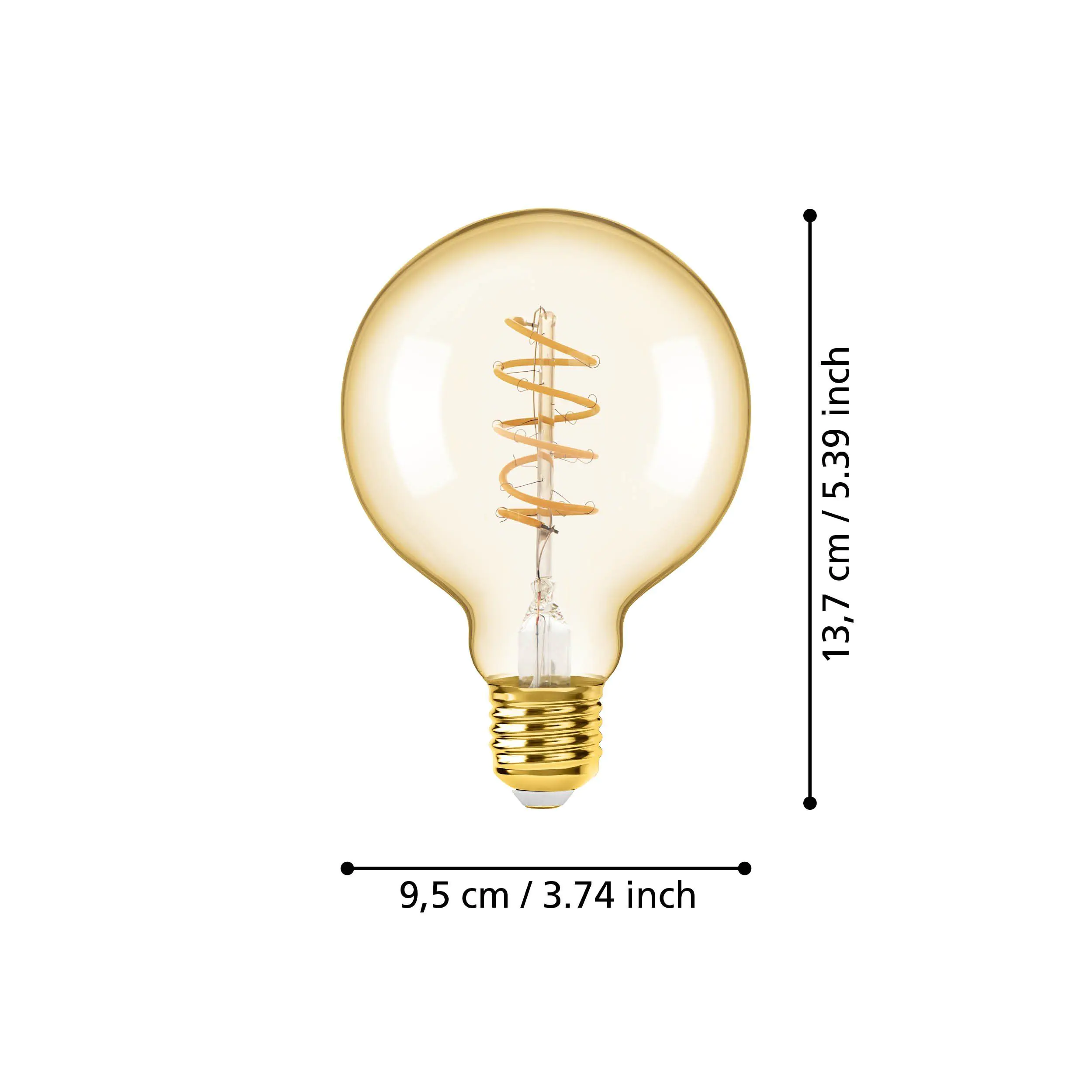 Eglo LED Globe G95 E27 4W amber Eglo LED Globe G95 E27 4W amber