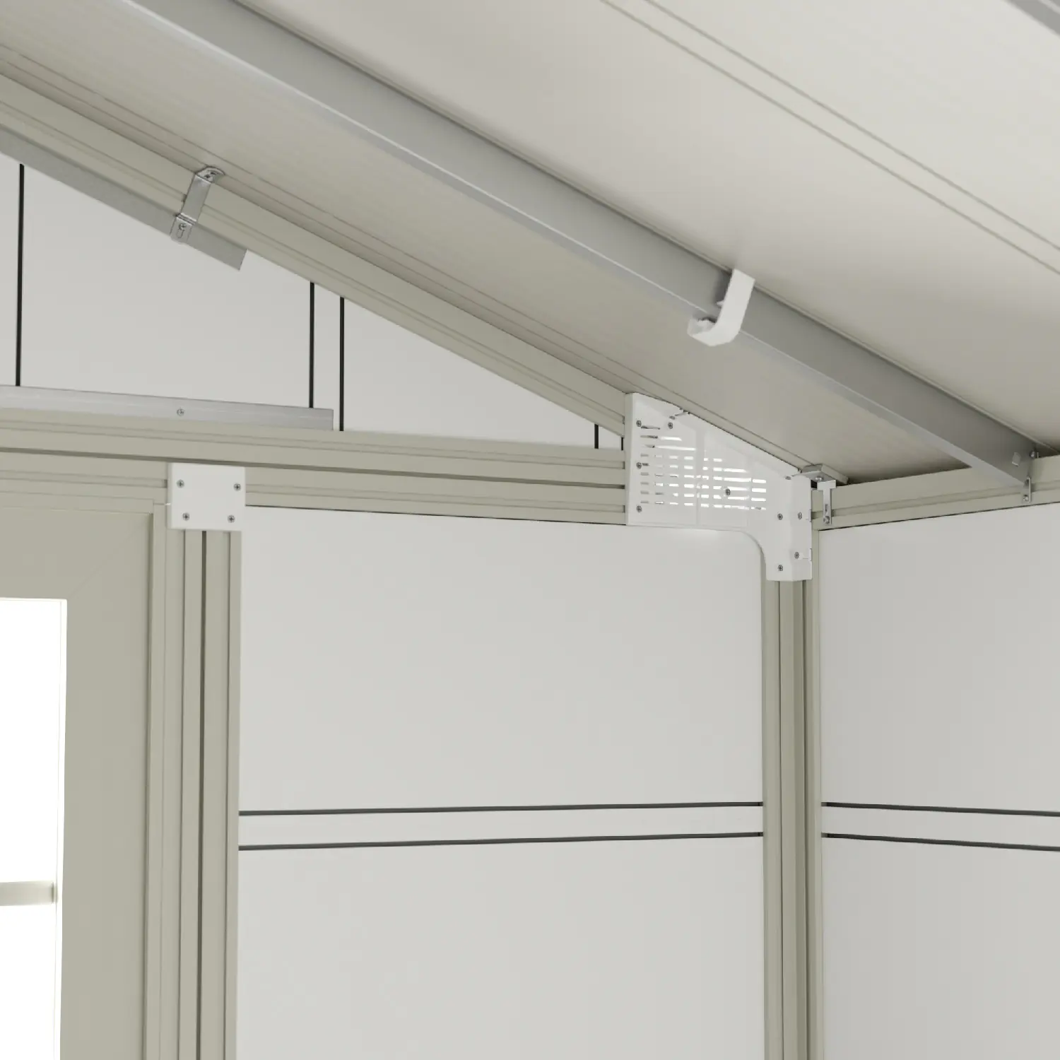 Grosfillex Gartenhaus Deco H 4,9 295 x 261 cm (inkl. Dachüberstand)