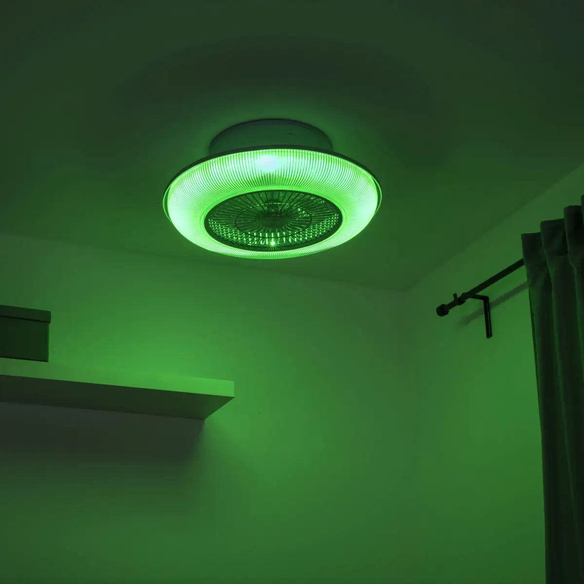 Leuchten Direkt LED Deckenleuchte Dion mit Ventilator Ø 57,5 cm RGB Leuchten Direkt LED Deckenleuchte Dion mit Ventilator Ø 57,5 cm RGB