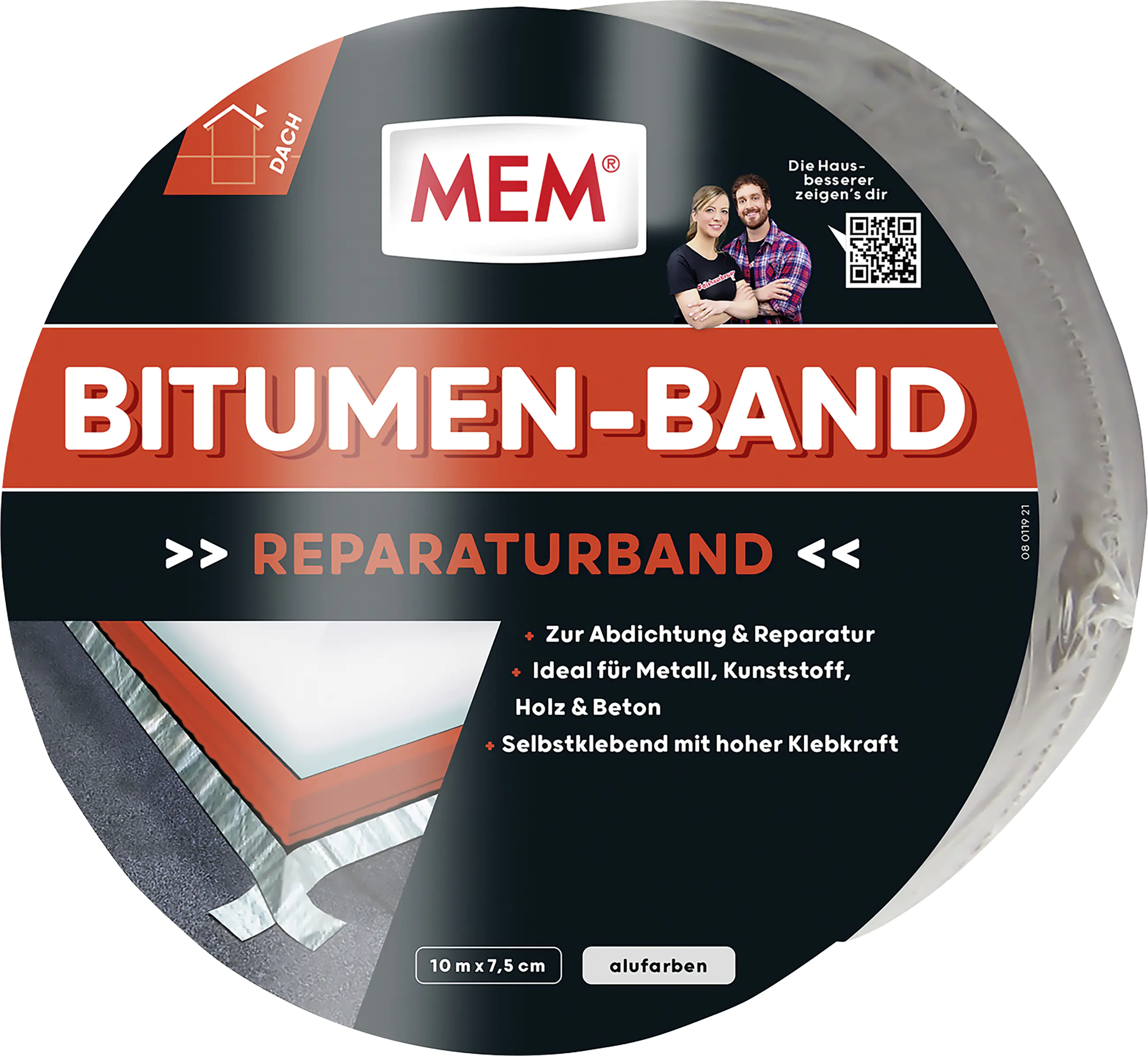 MEM Bitumen-Band 10 m x 7,5 cm alu MEM Bitumen-Band 10 m x 7,5 cm alu