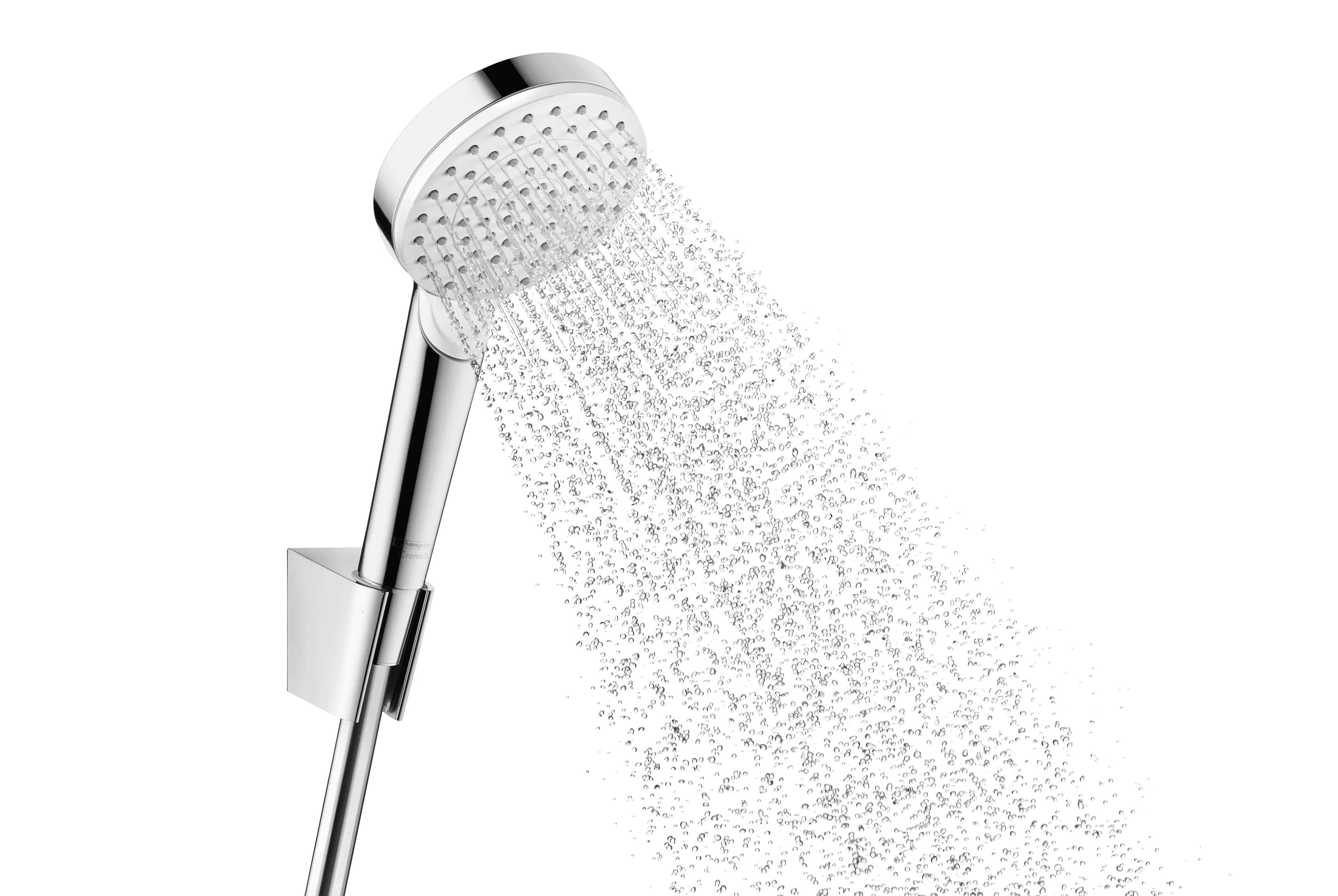 Hansgrohe Brausegarnitur 2 Strahlarten Crometta Vario EcoSmart chrom-weiß