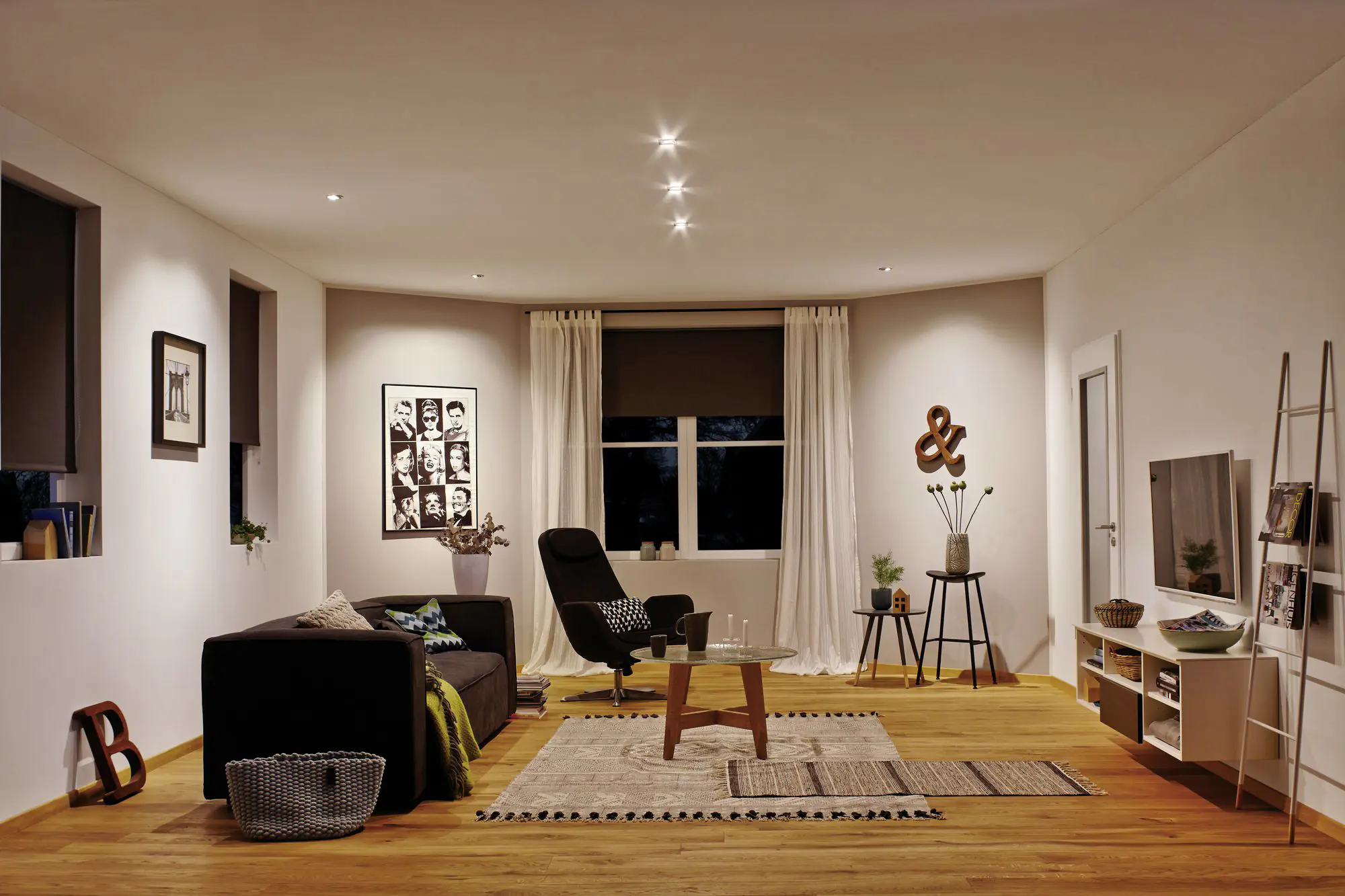 Paulmann LED Einbauleuchte Nova 6,5W warmweiß IP44 Eisen