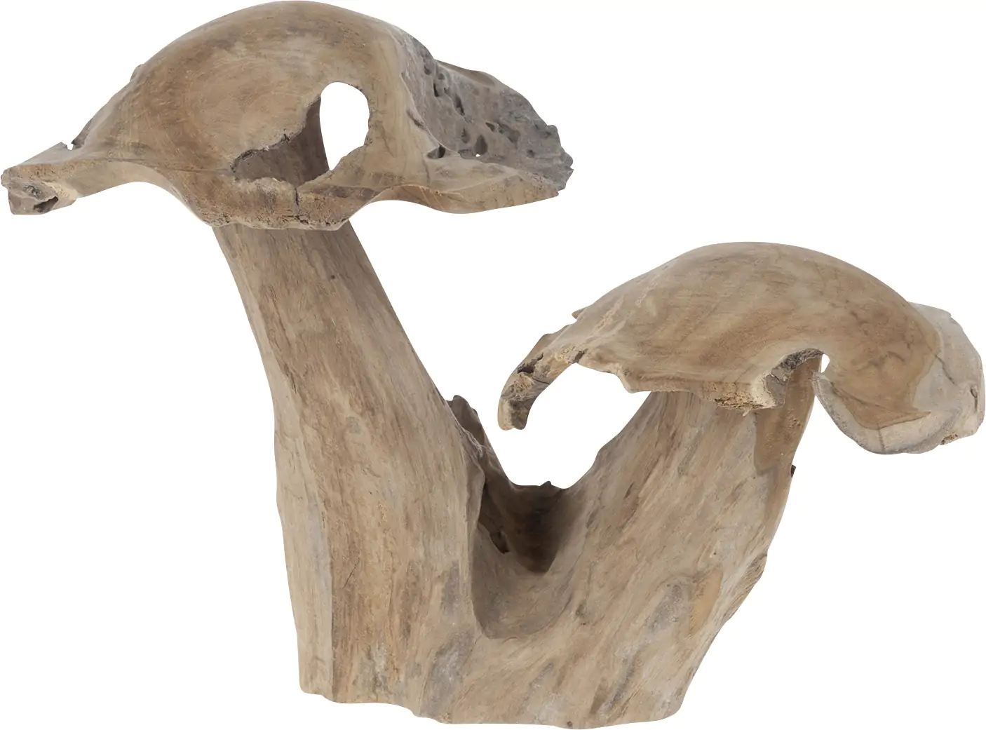 Dijk Teakholz Doppelpilz 45 x 24 x 29 cm